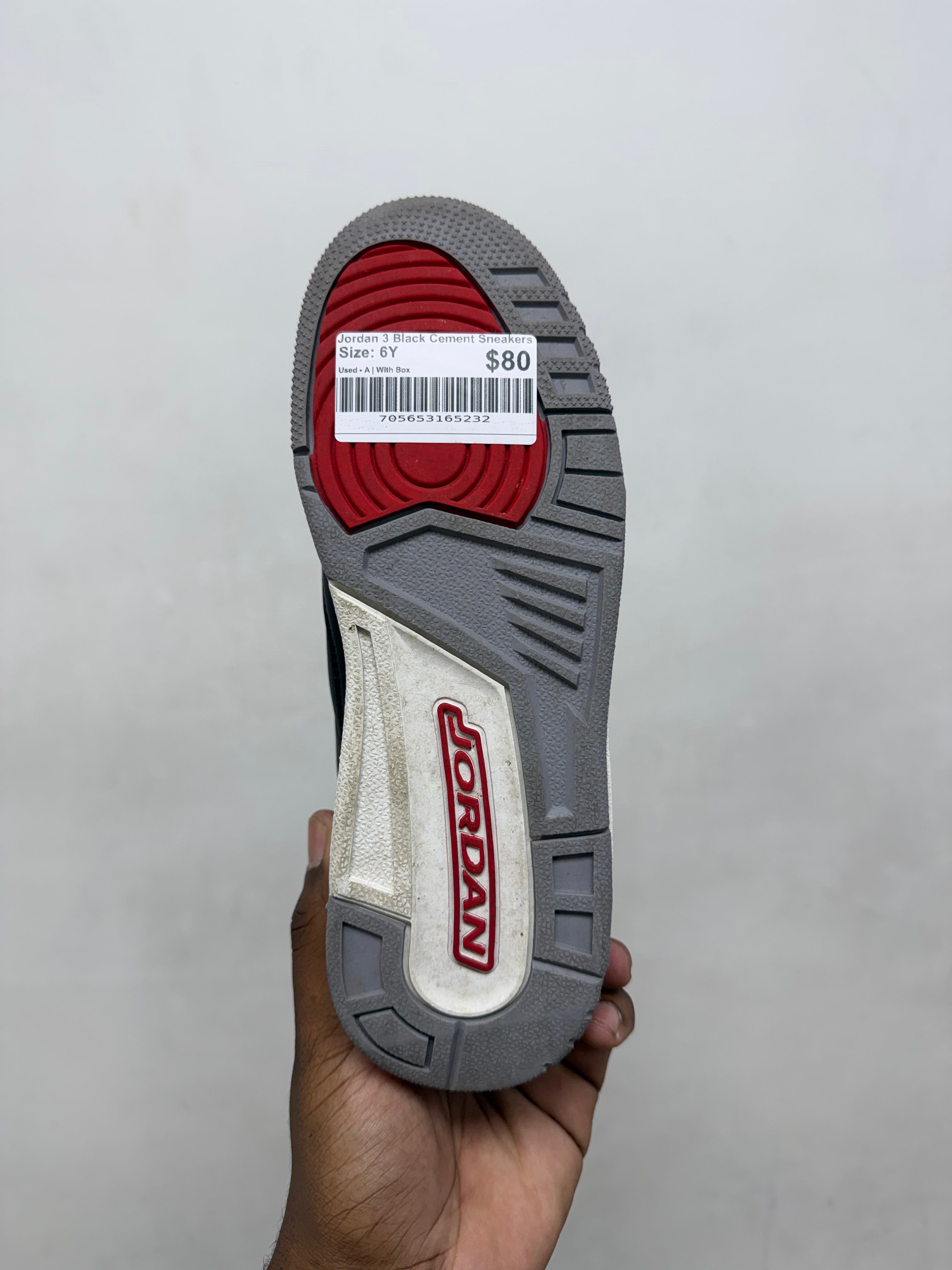 Jordan 3 Black Cement Sneakers