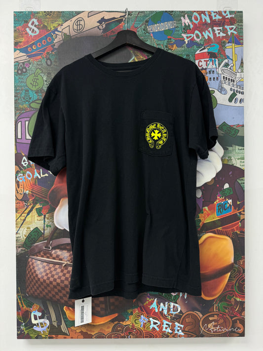 Chrome Hearts Eye Chart Tee Black Lime Used Large N/A