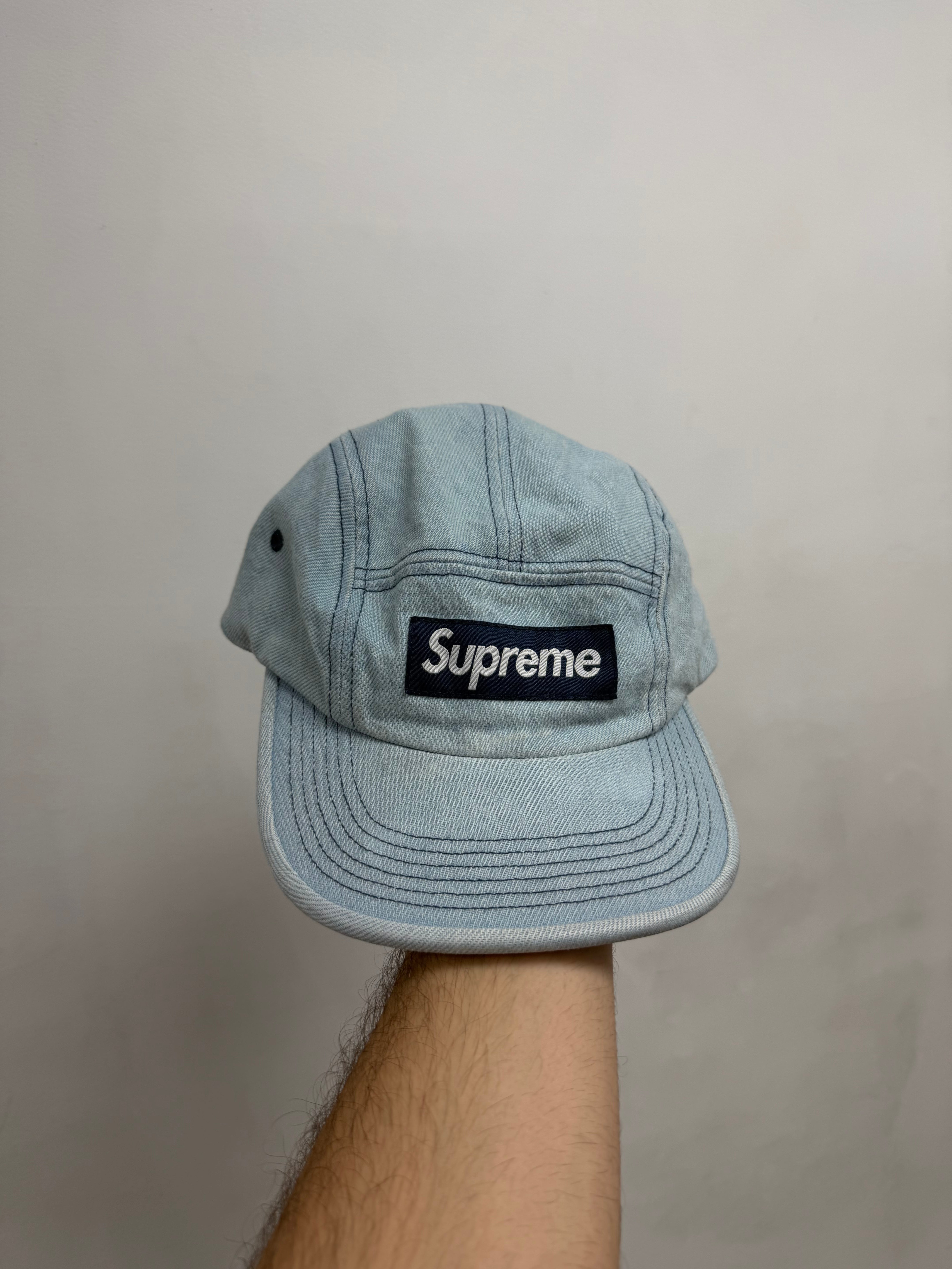 Supreme Denim 6 Panel Hat