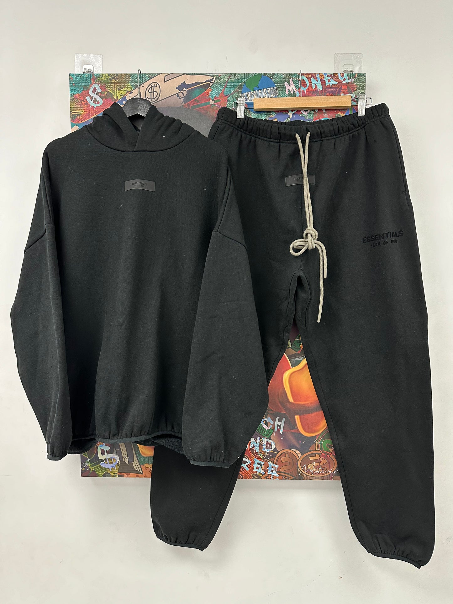 Essentials Jet Black Sweatsuit