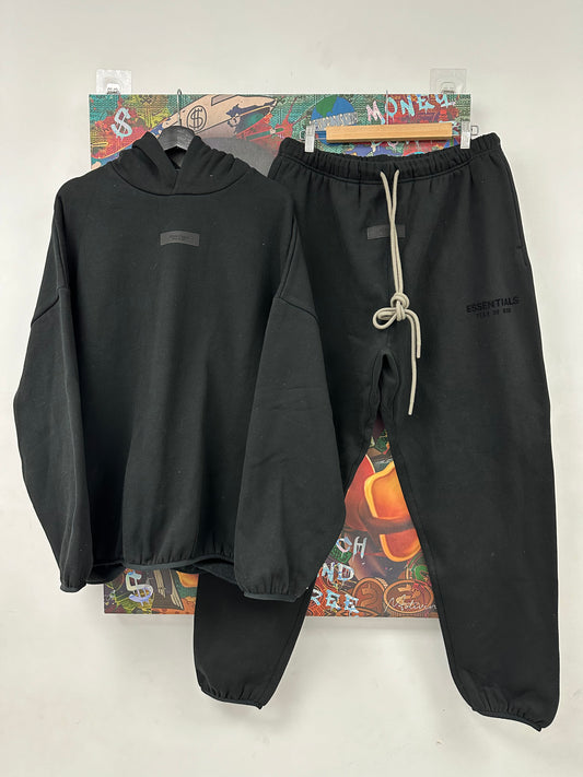 Essentials Jet Black Sweatsuit