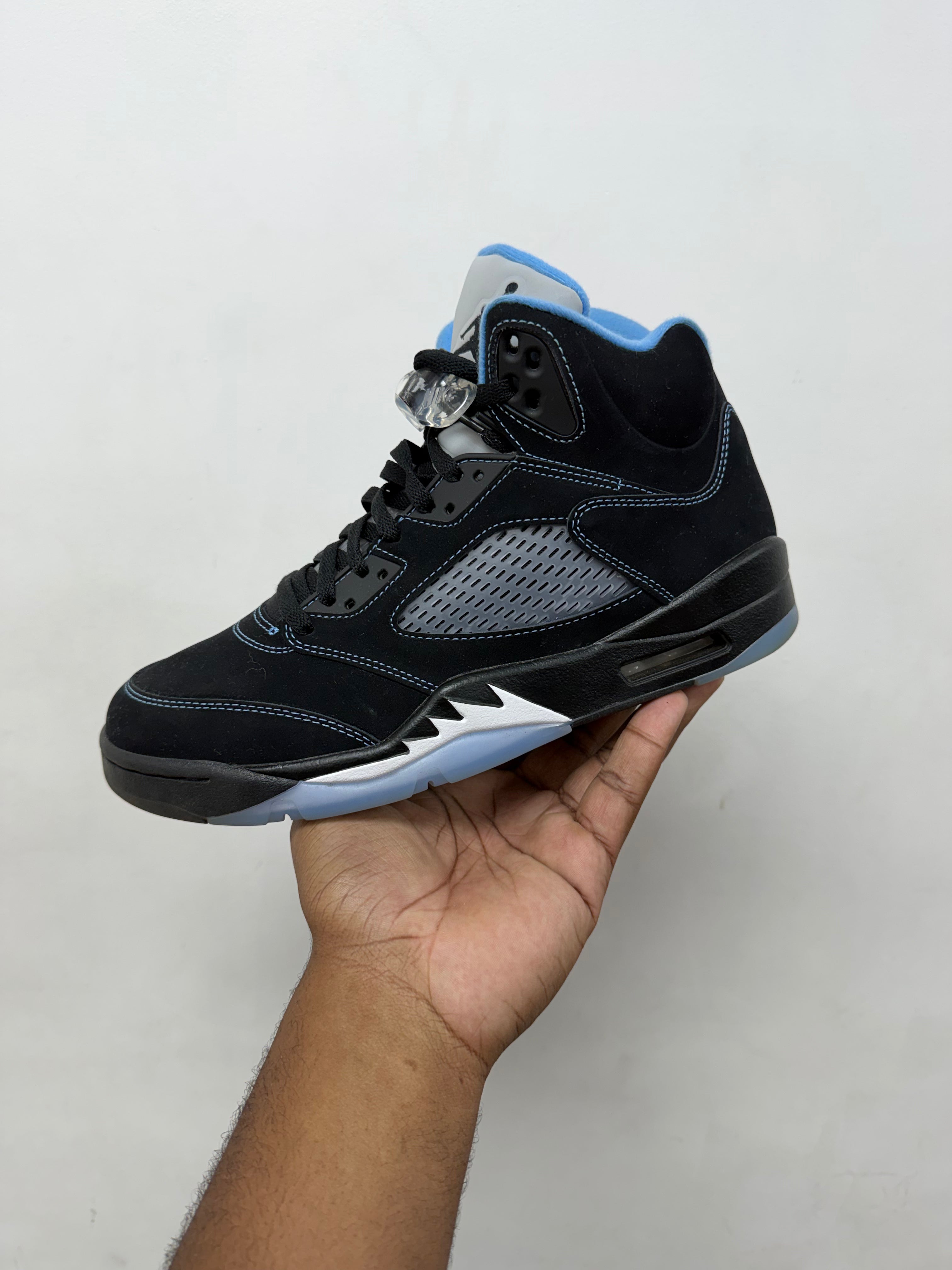 Jordan 5 Black University Blue Sneakers