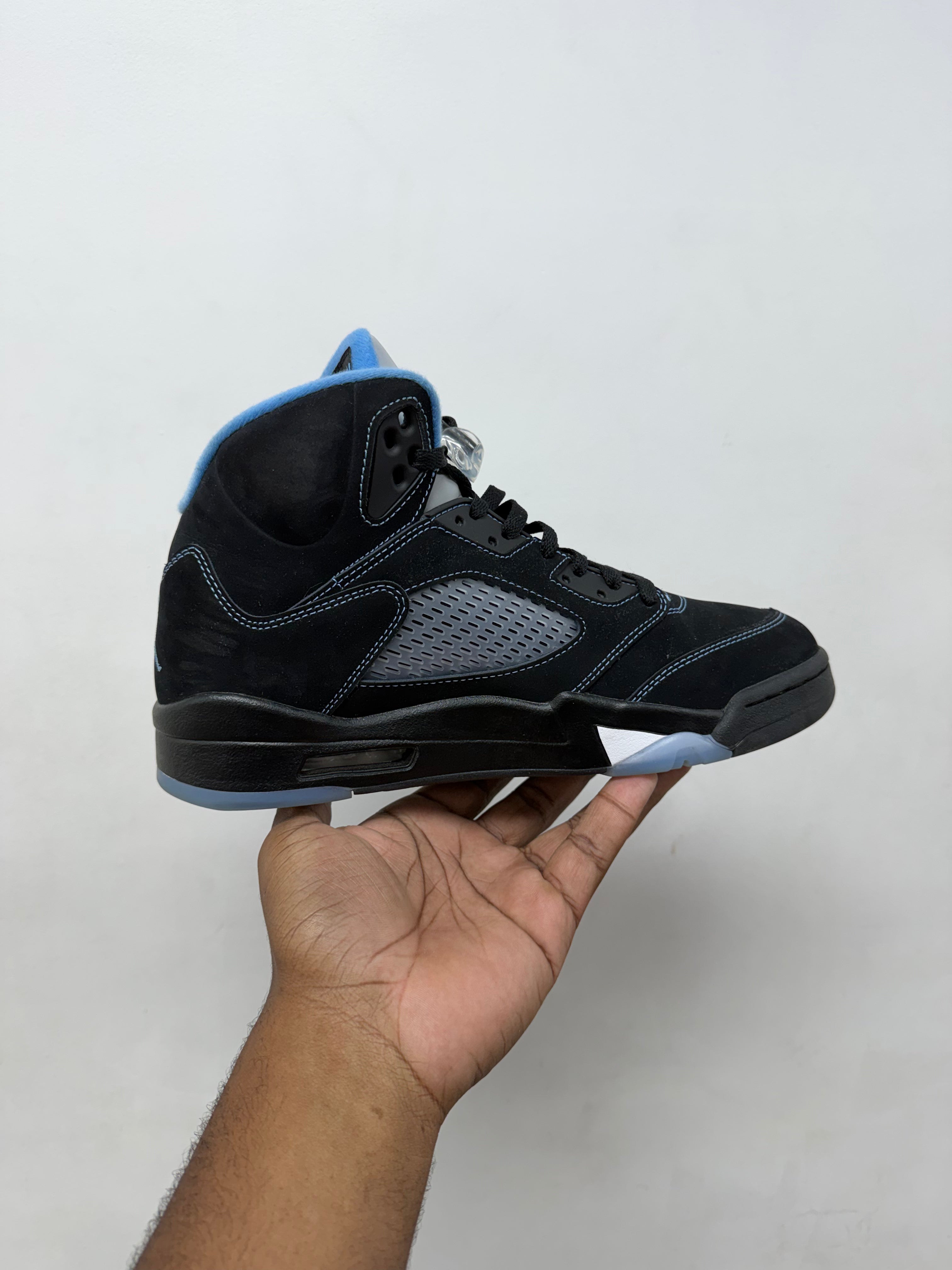 Jordan 5 Black University Blue Sneakers