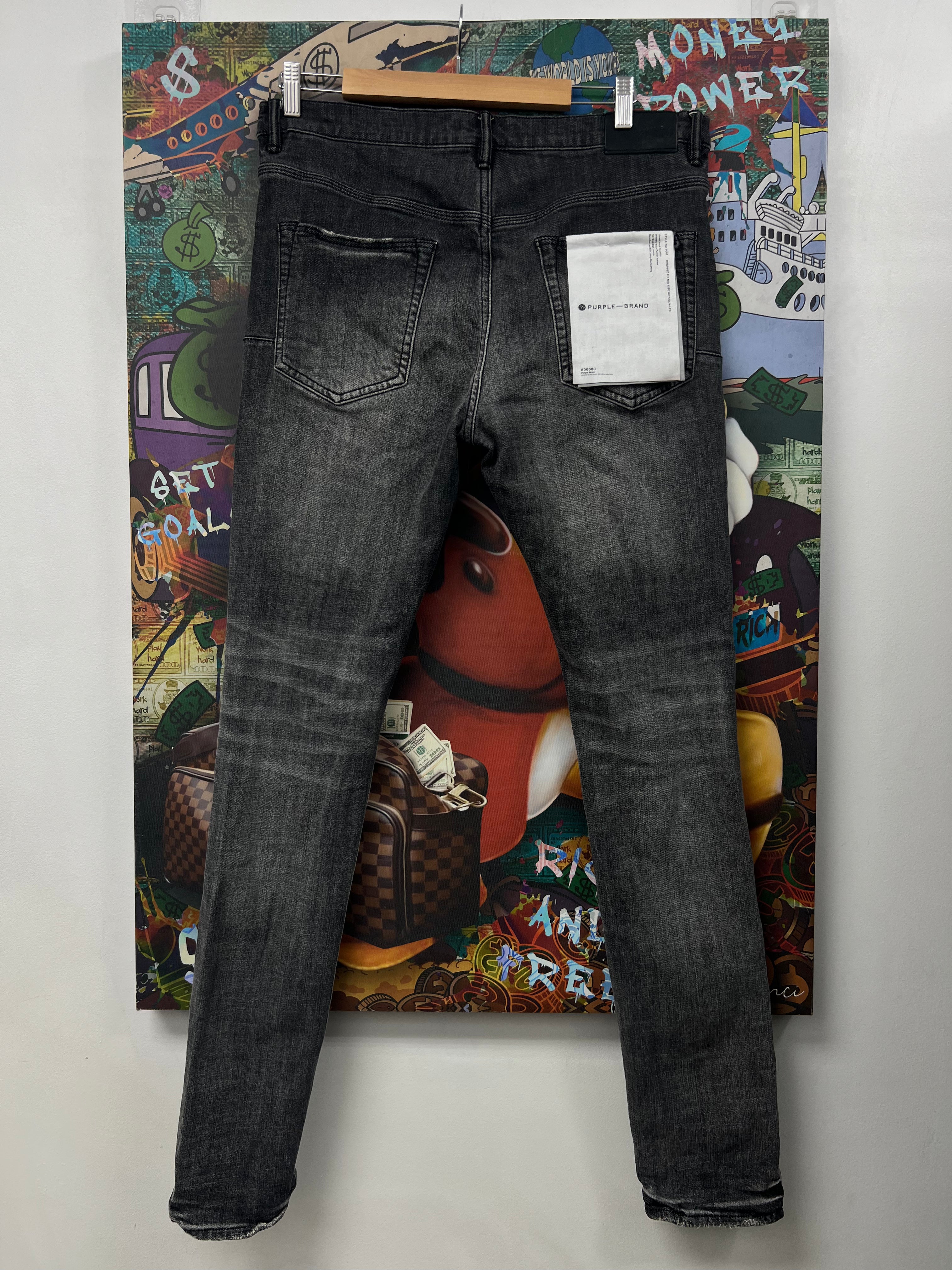 Ksubi Black Knee Rip Jeans