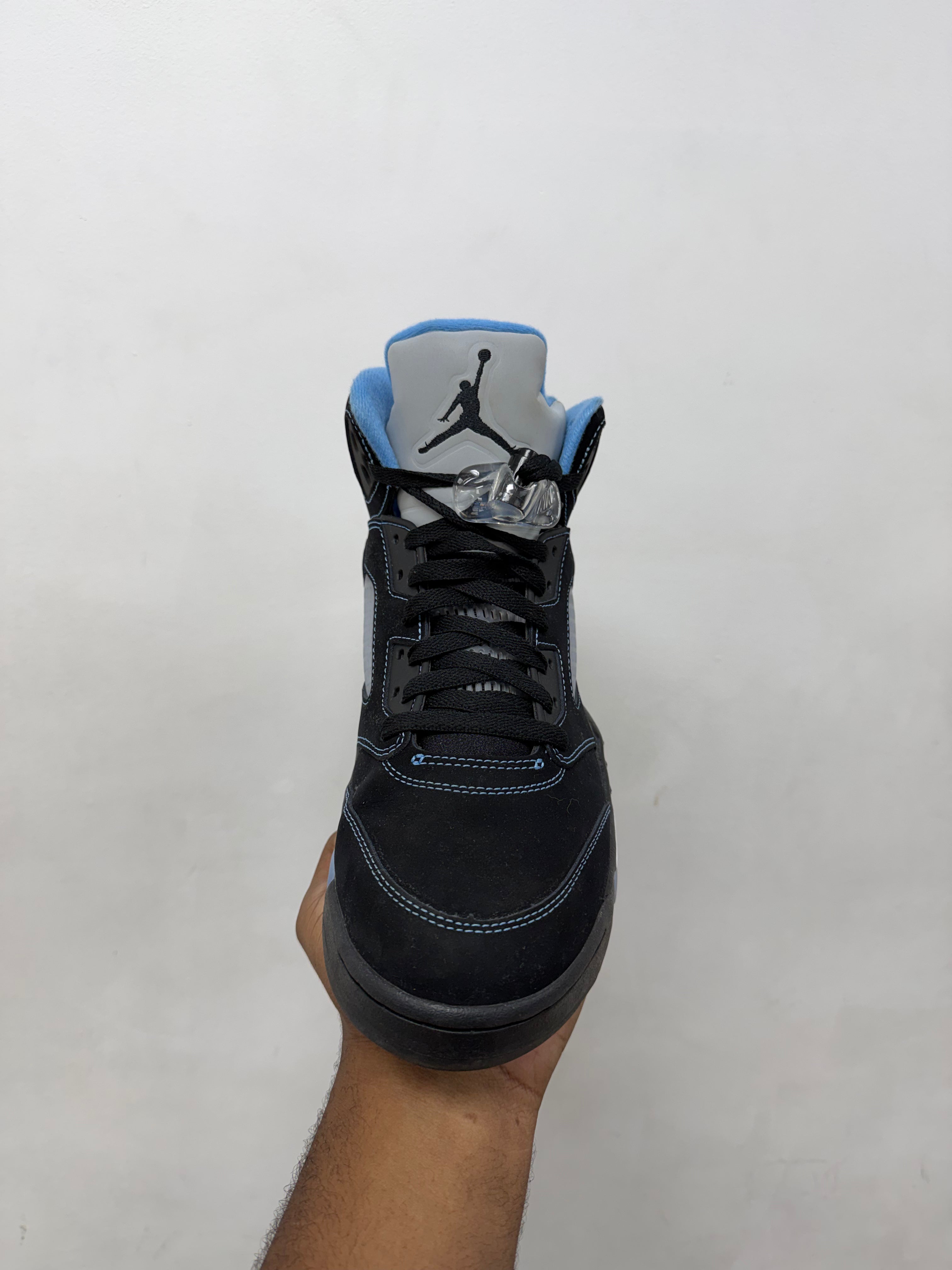 Jordan 5 Black University Blue Sneakers