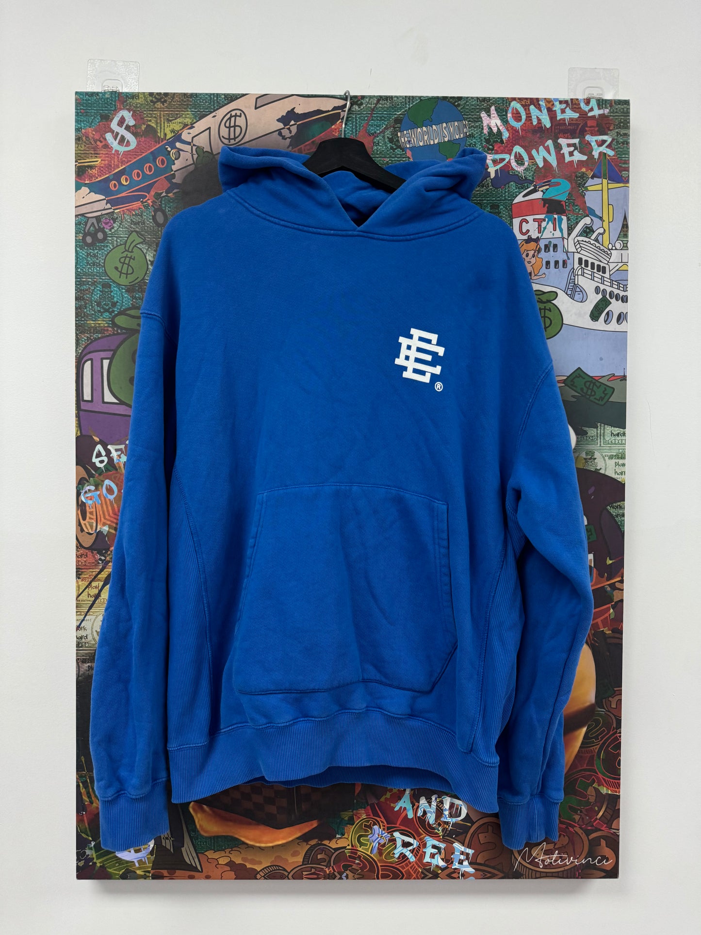 EE Hoodie Royal Blue White Used Large N/A