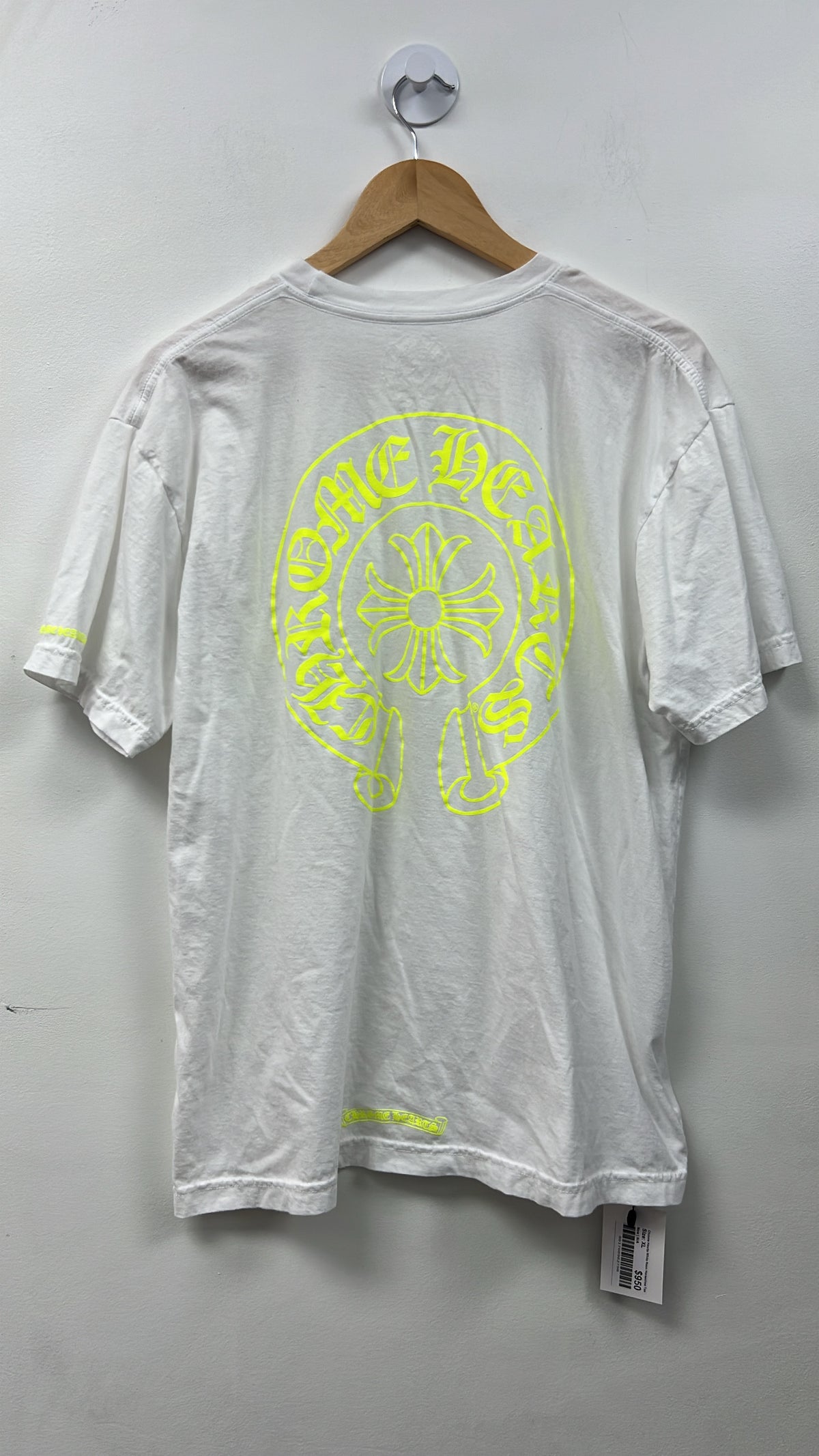 Chrome Hearts White Neon Horseshoe Tee