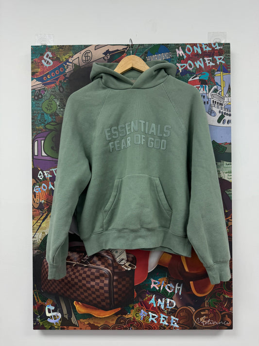 Essentials Hoodie Teal Used XXS N/A