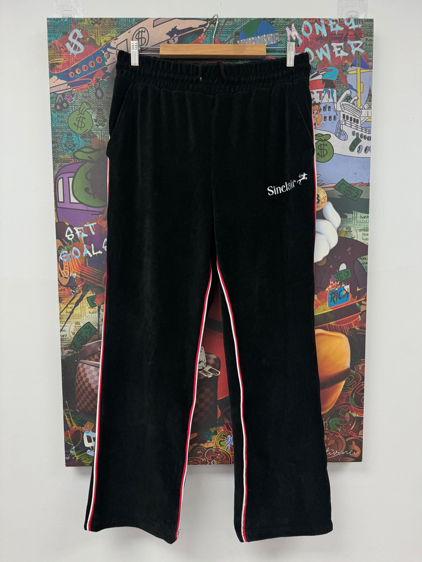 Sinclair Velour Track Pants Black Used Medium N/A