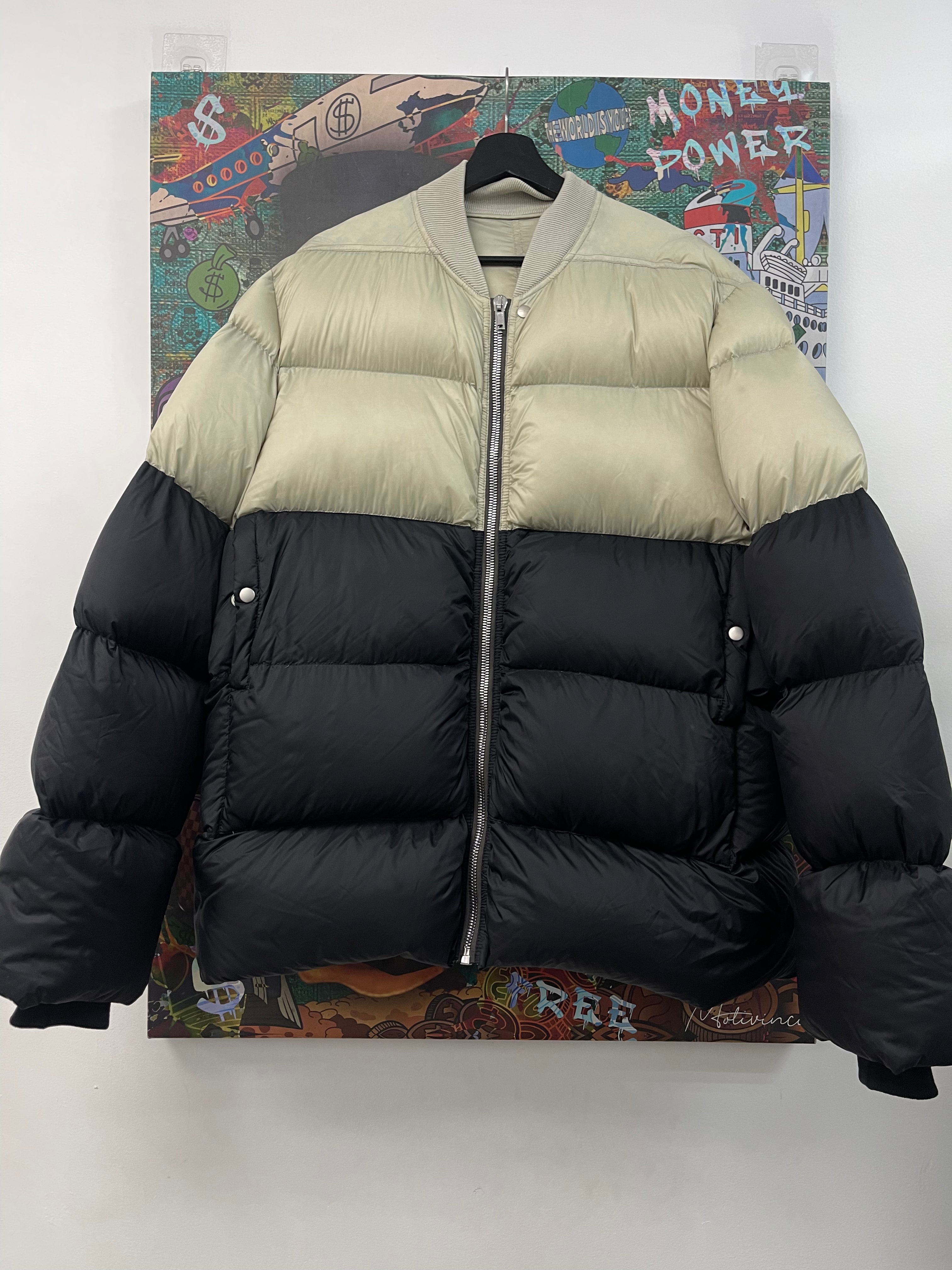 Rick Owens Black White (48) Puffer Jacket