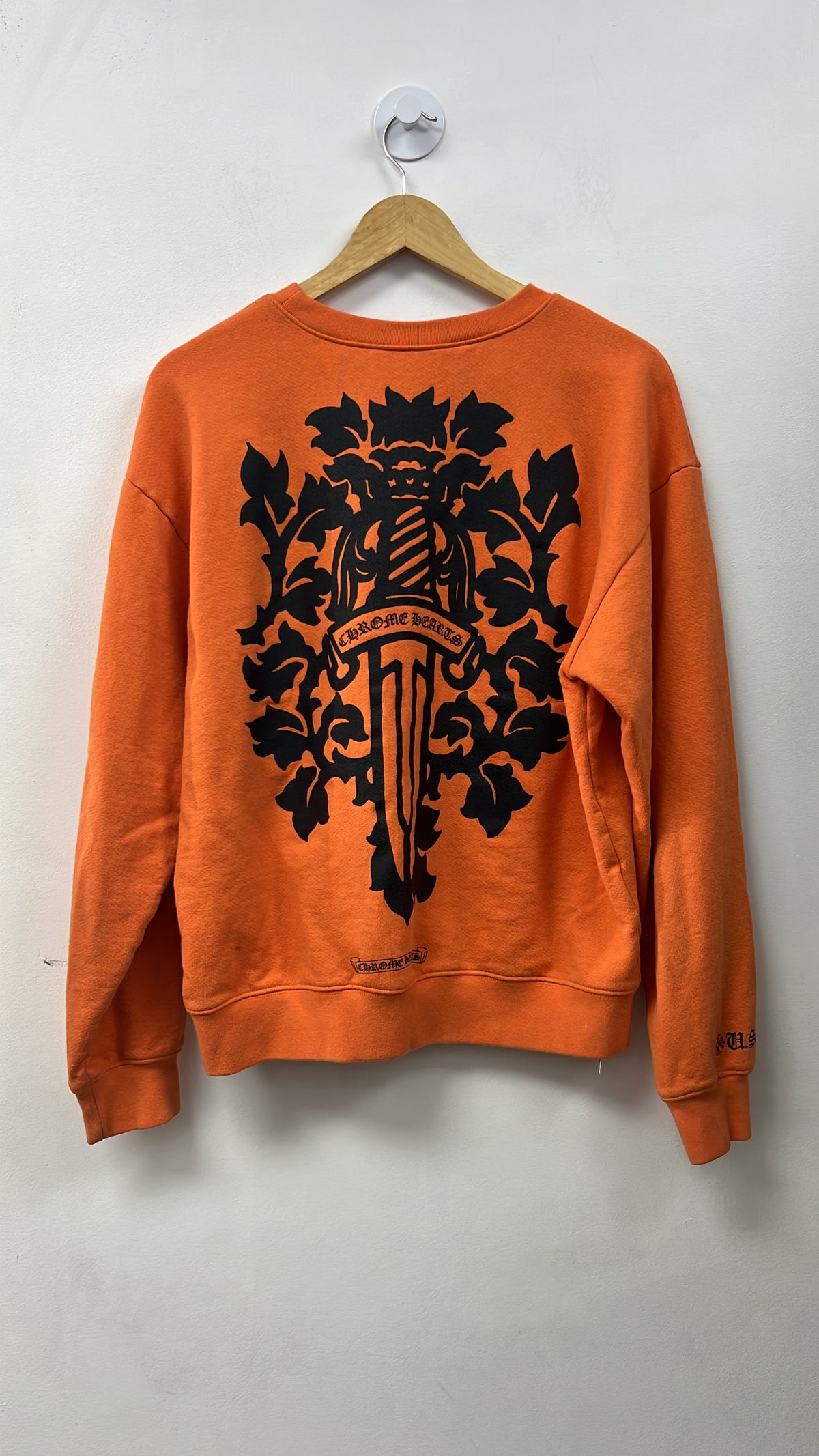 Chrome Hearts Orange Vine Dagger Crewneck
