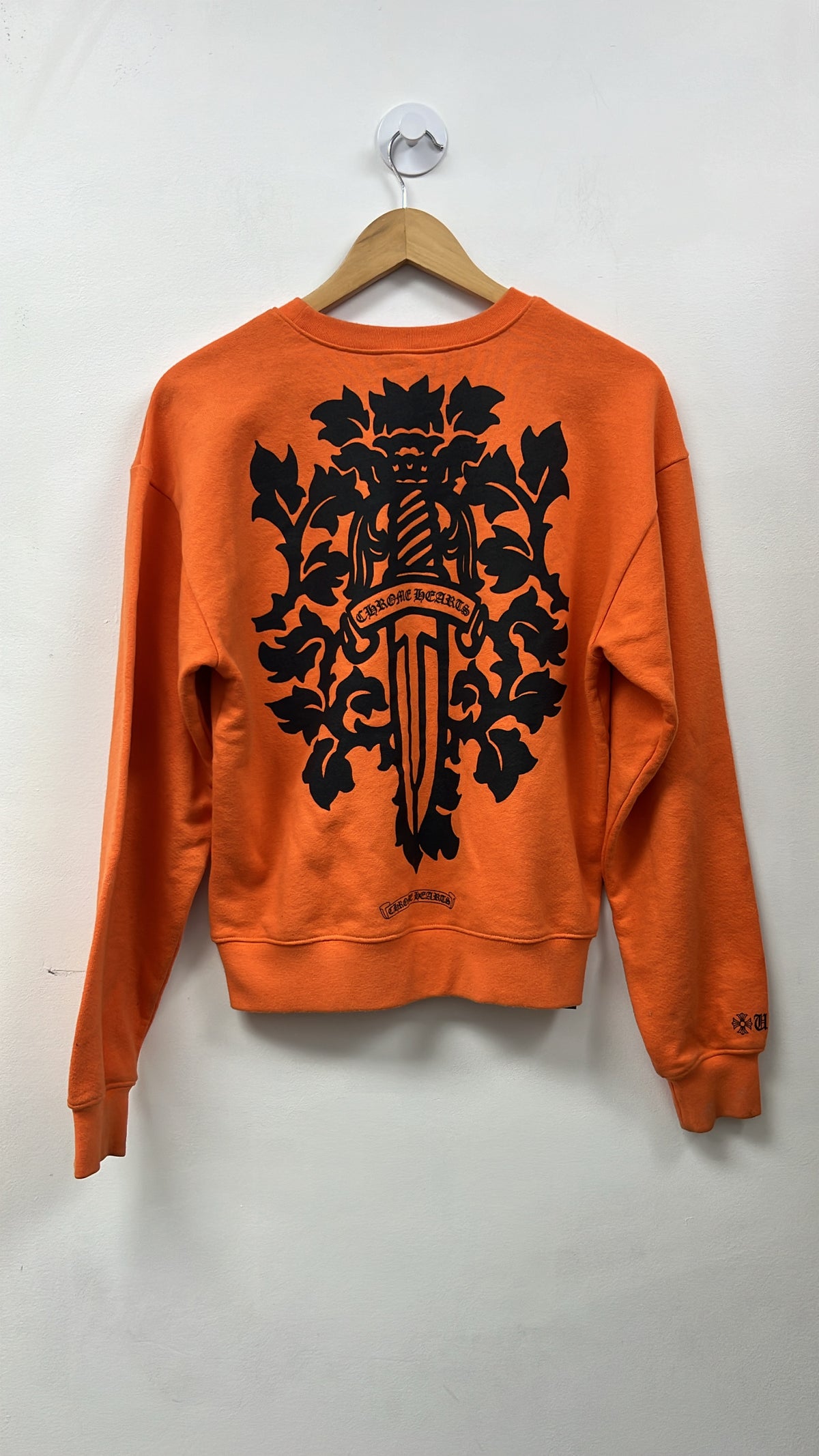 Chrome Hearts Orange Vine Dagger Crewneck