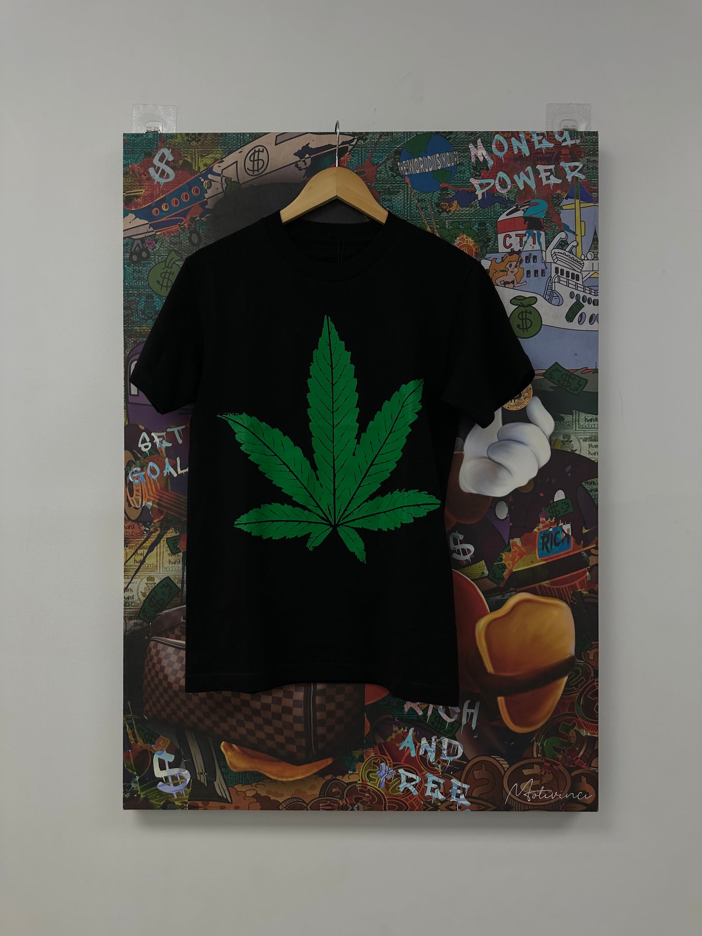 VLONE 420 Tee Black Green Used Small N/A