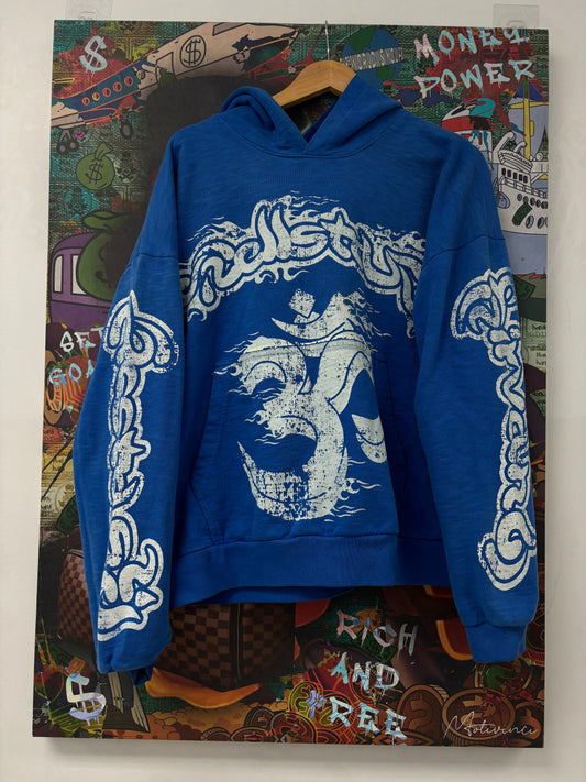 Hellstar Hoodie Blue Yoga Used Medium