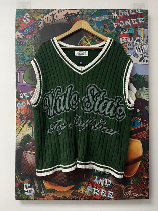 Vale green Knitted Vest Used