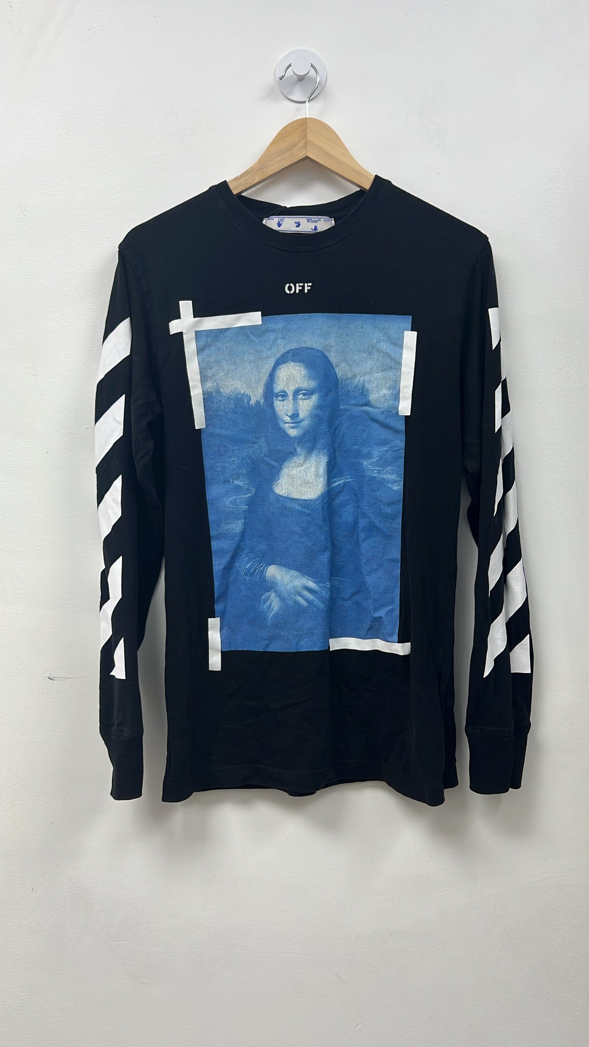 Off-White Black Blue Mona Lisa Long Sleeve