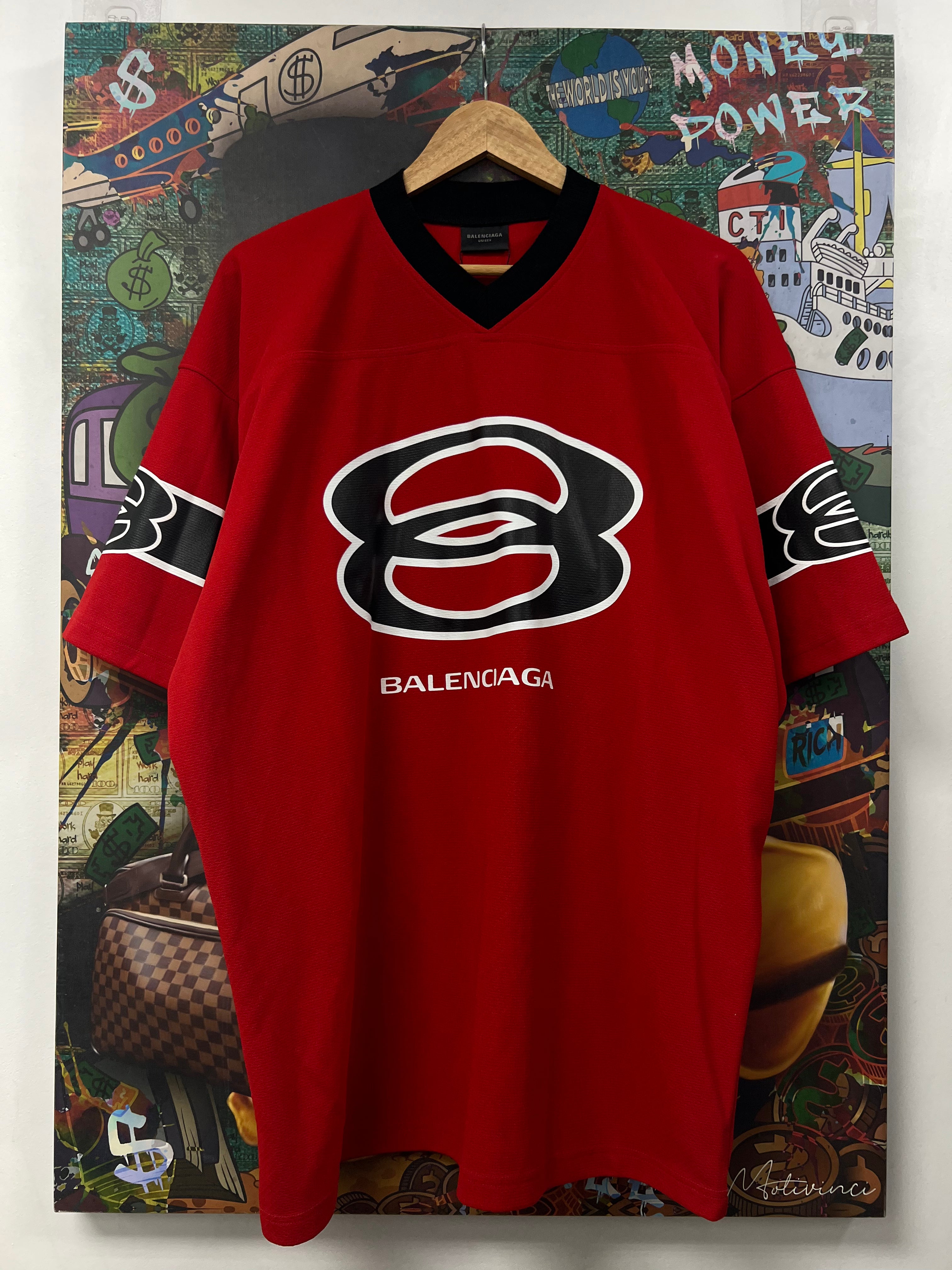Balenciaga Red Football Jersey