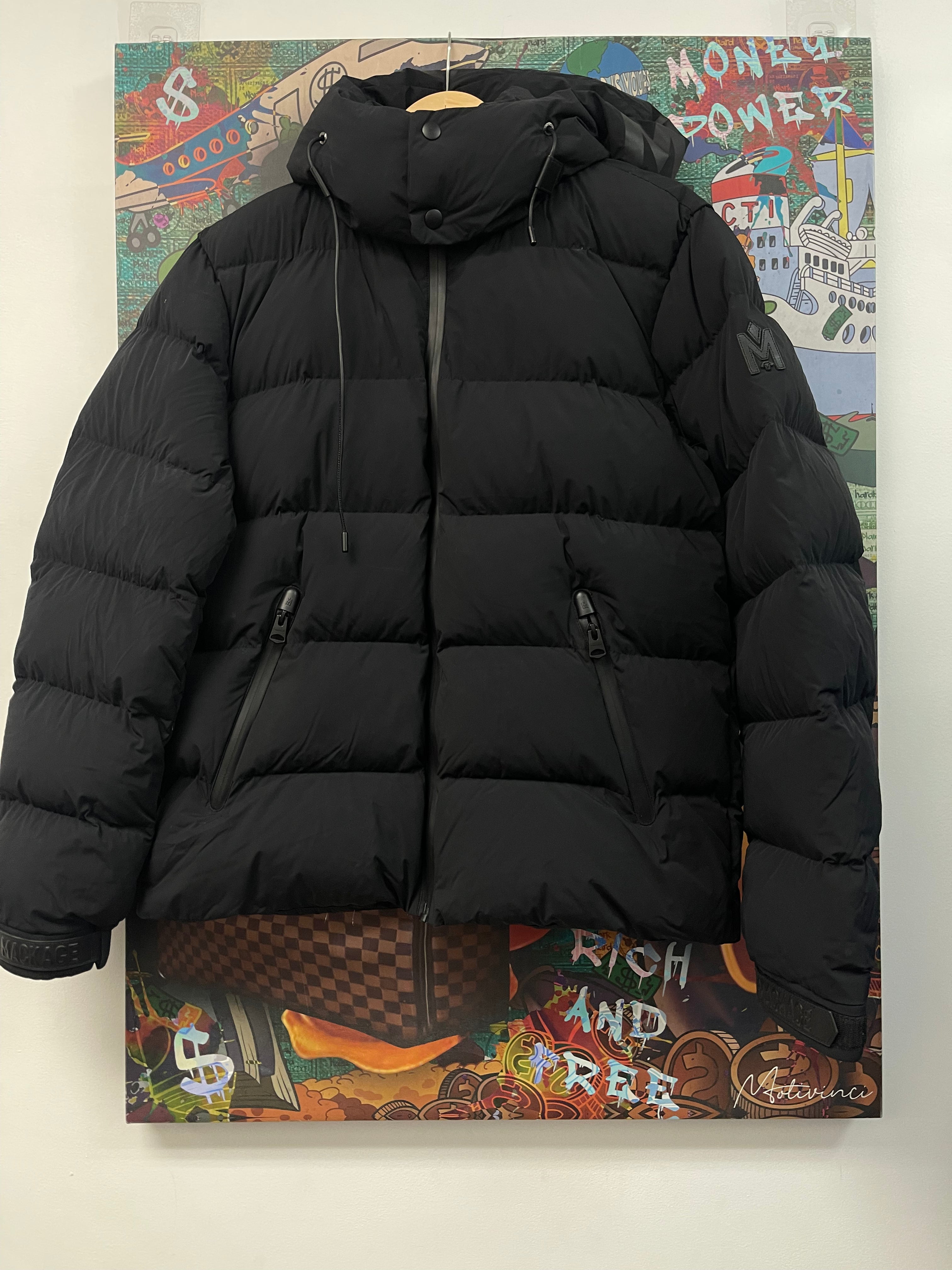 Mackage Puffer Jacket Black Used 38 (Small) N/A