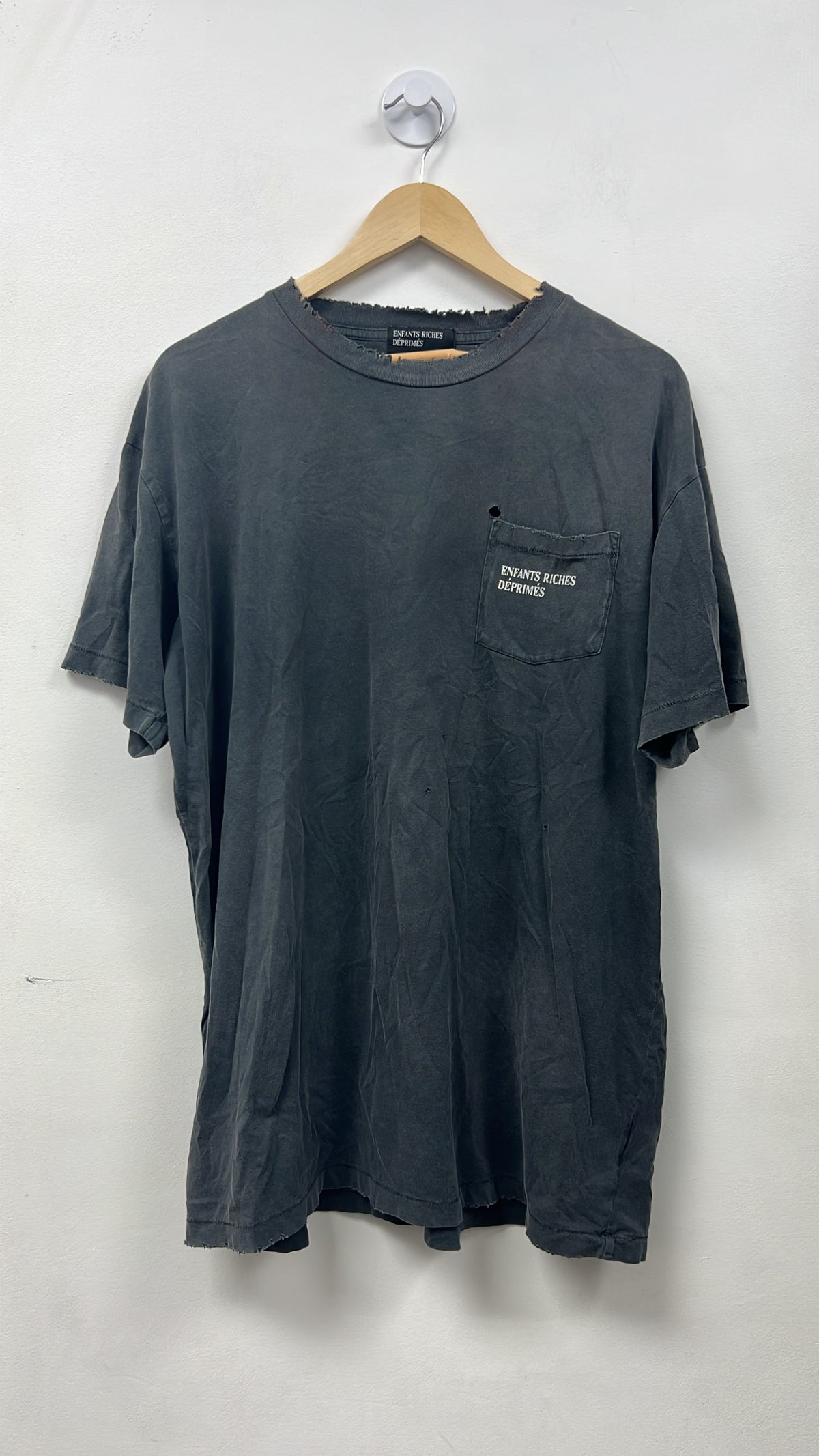 ENFANTS RICHES DÉPRIMÉS Grey Logo Tee