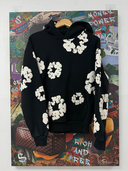 Denim Tears Black White Hoodie  Used Medium N/A