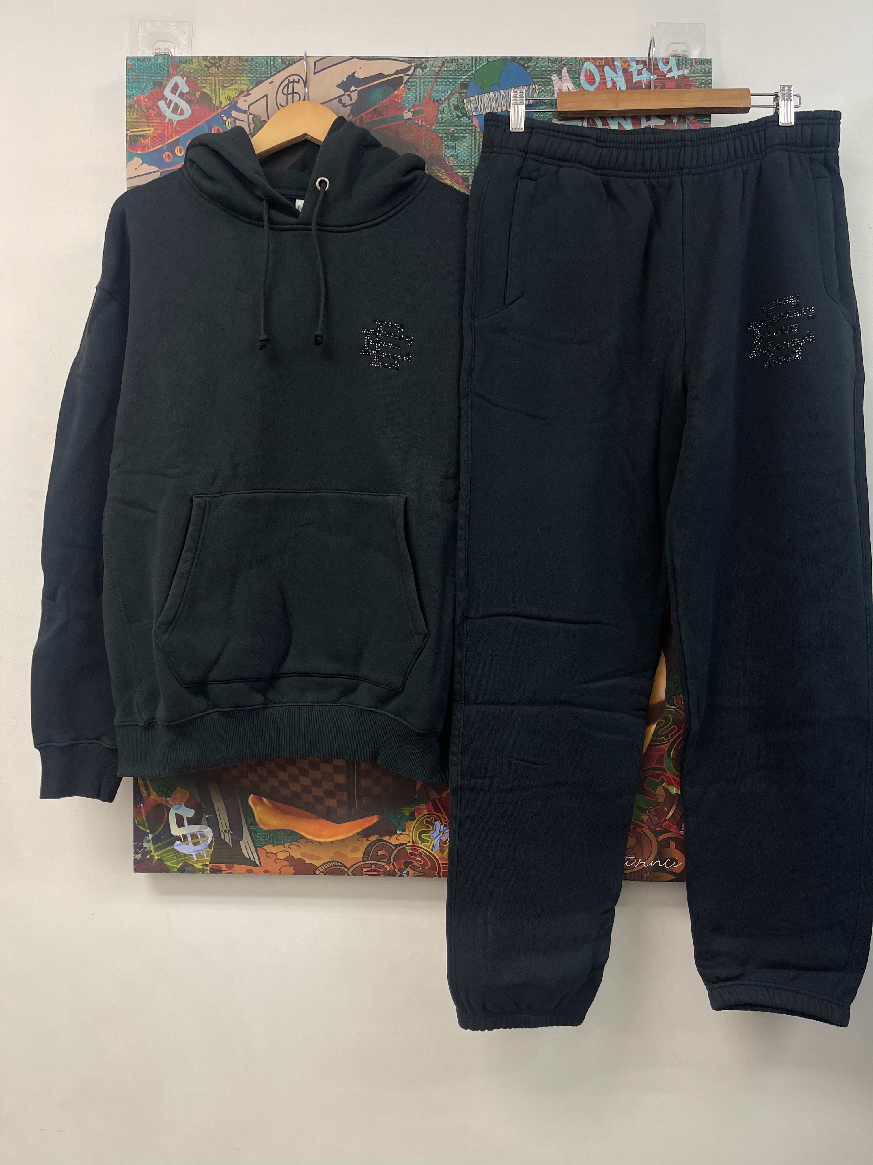 Eric Emanuel Black Swarovski Sweatsuit