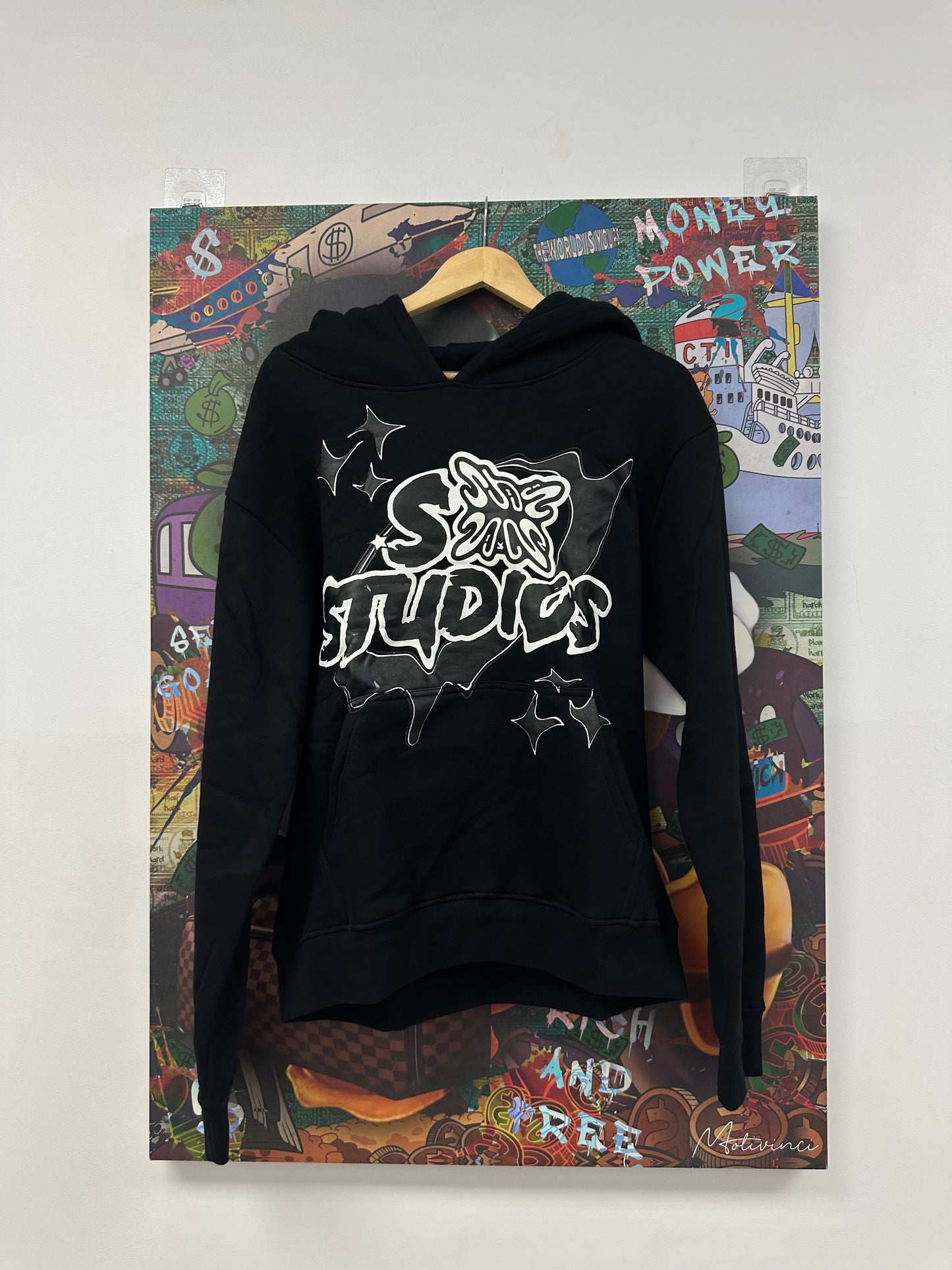 SB Studios Hoodie Black White