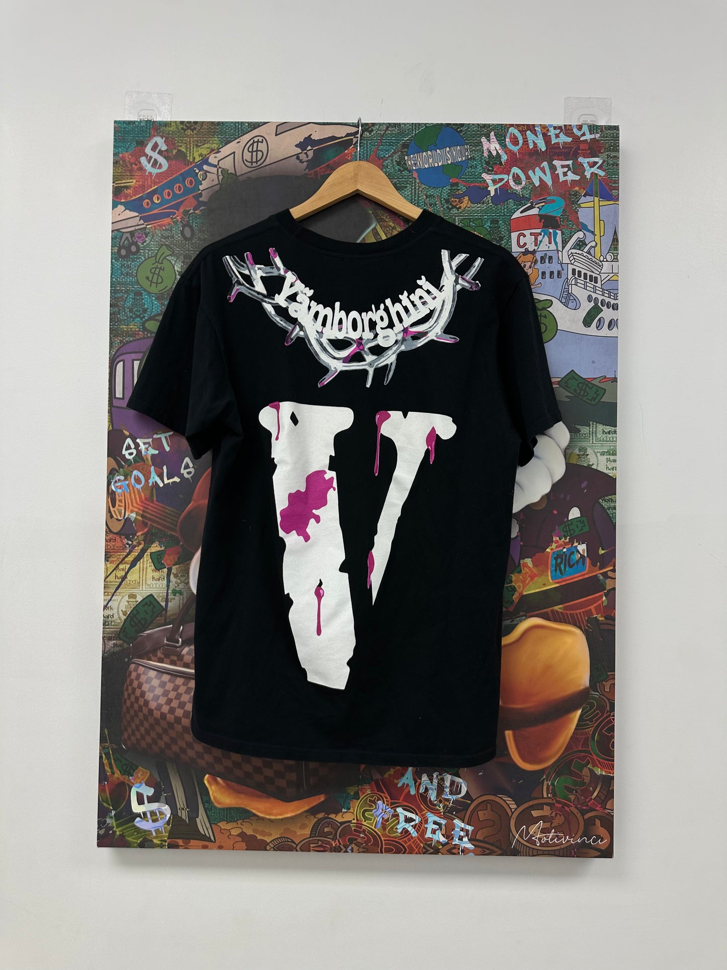 VLONE Yams Day Tee Black Purple Used Small N/A