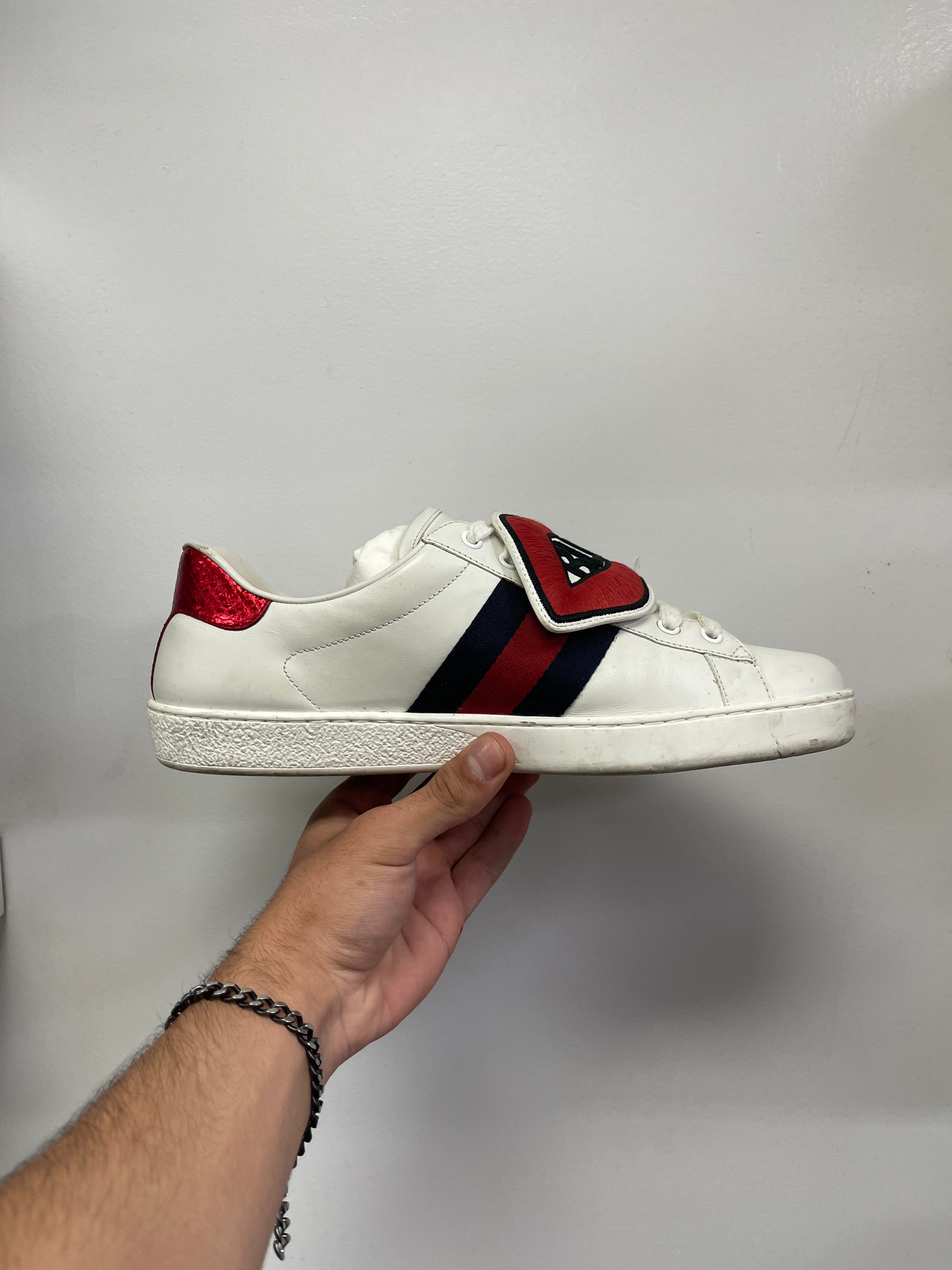 Gucci Ace White Navy Red Sneakers