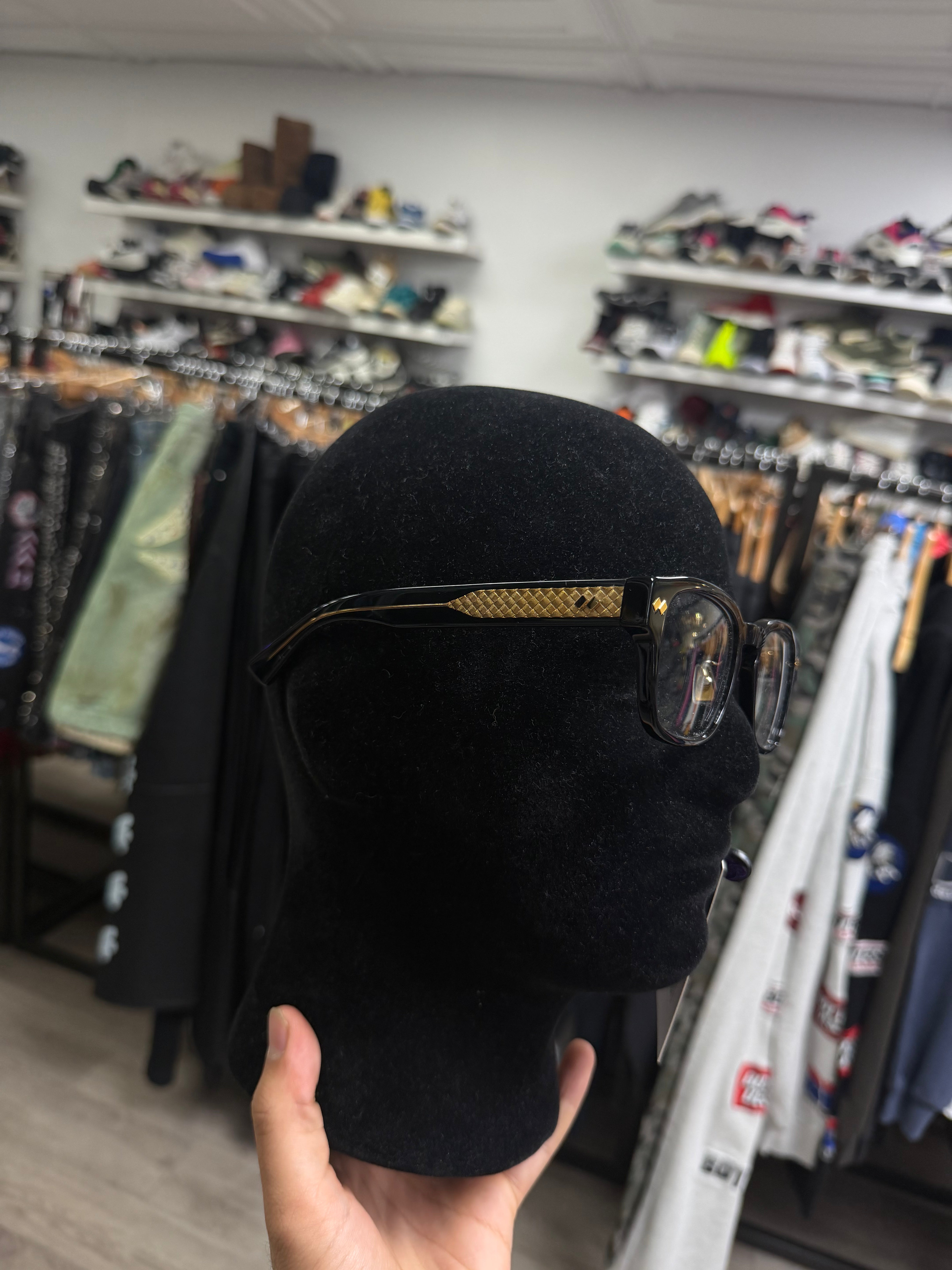 Bottega Veneta Black Gold Glasses