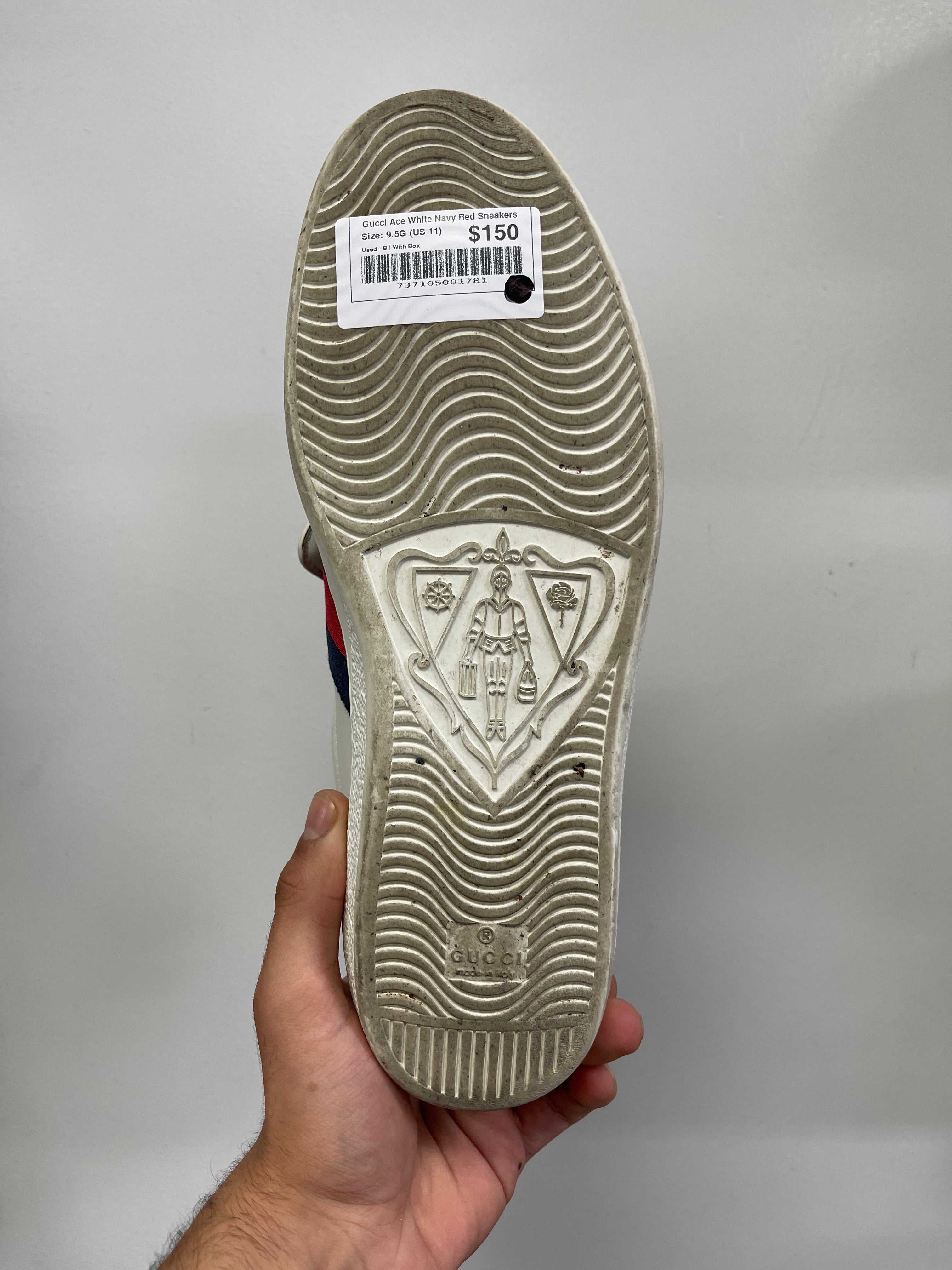 Gucci Ace White Navy Red Sneakers