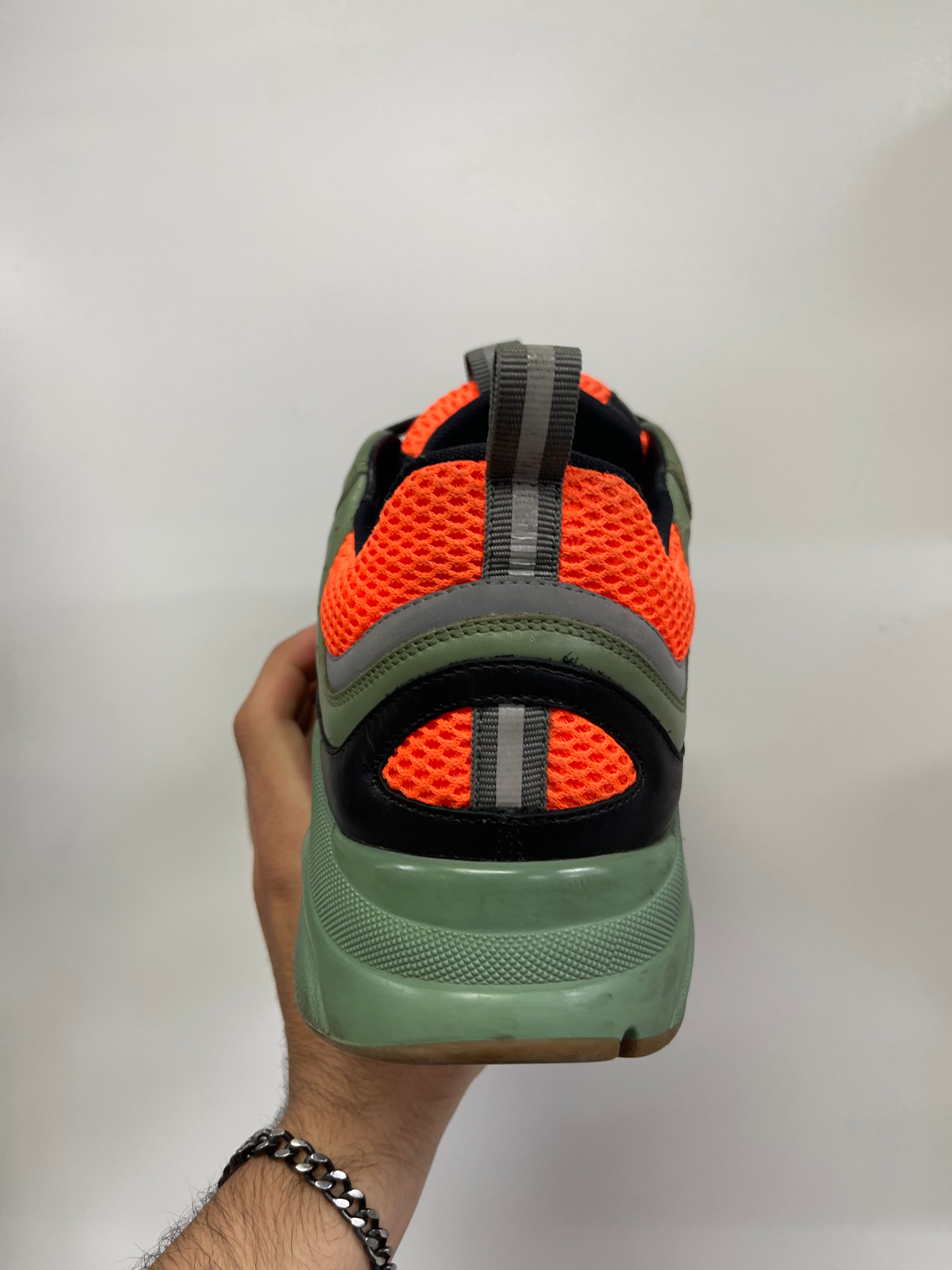 Dior B22 Homme Olive Orange Sneakers