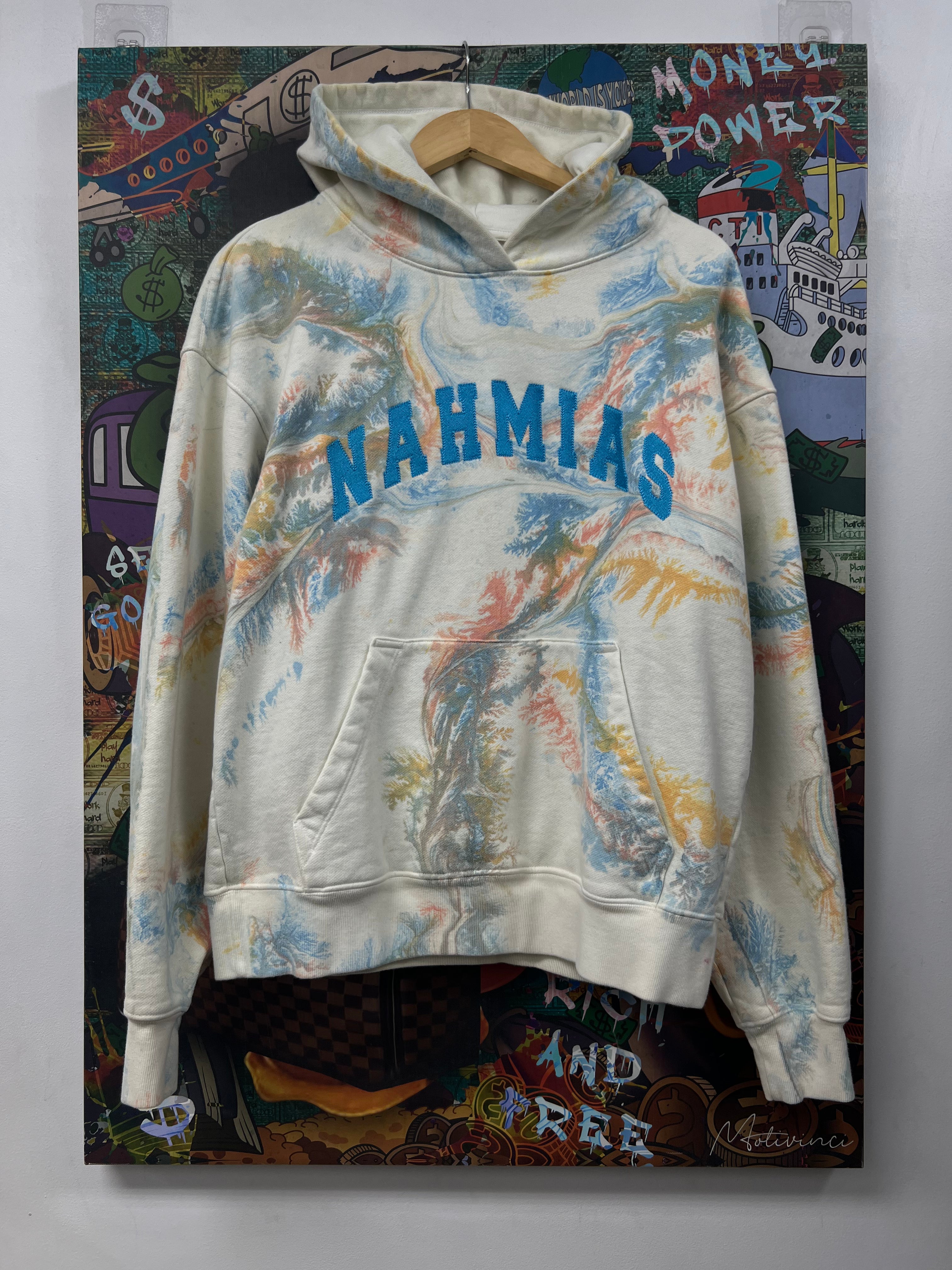 Nahmias Baby Blue Tie Dye Hoodie
