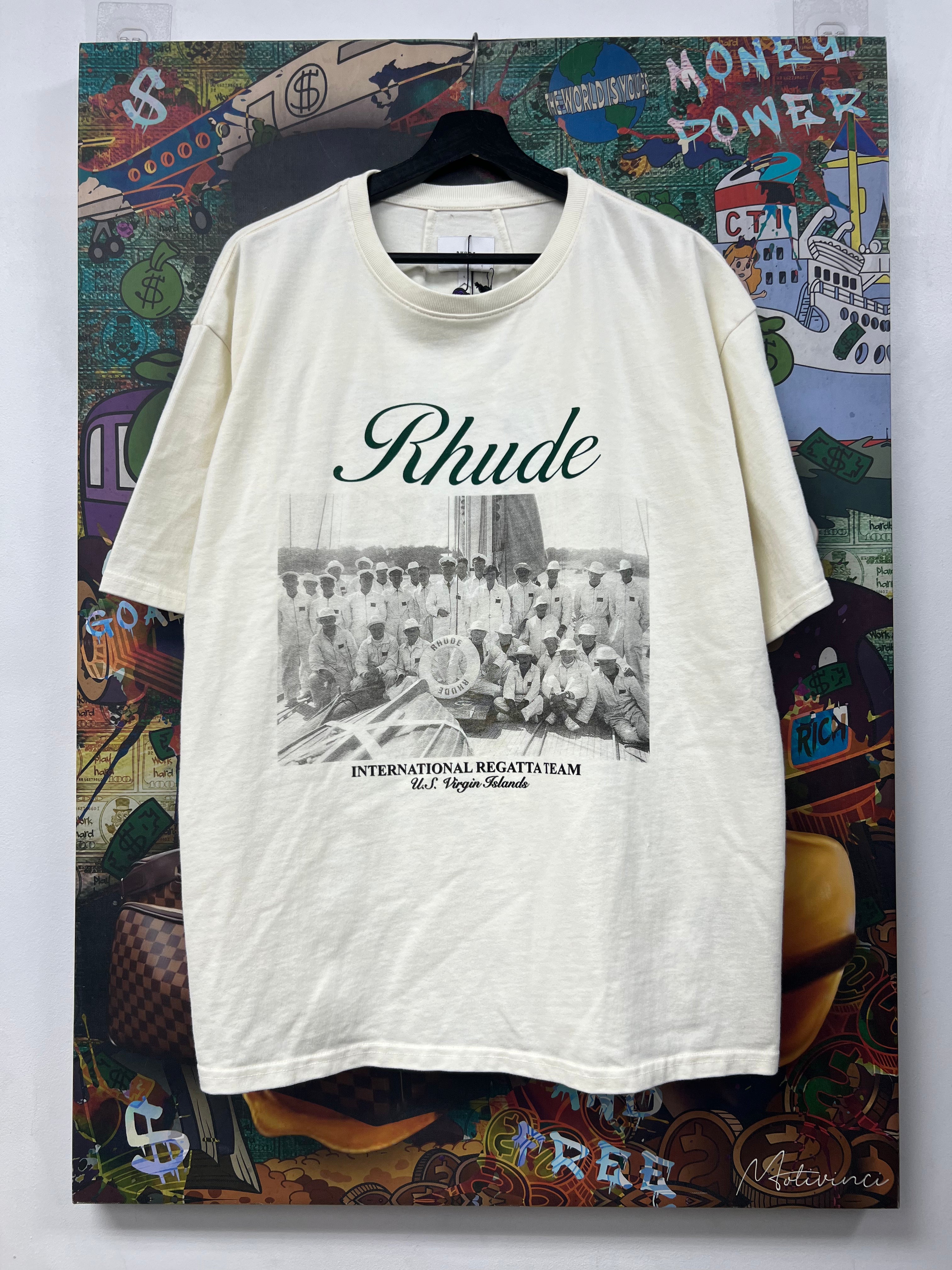 Rhude Cream Virgin Islands Tee