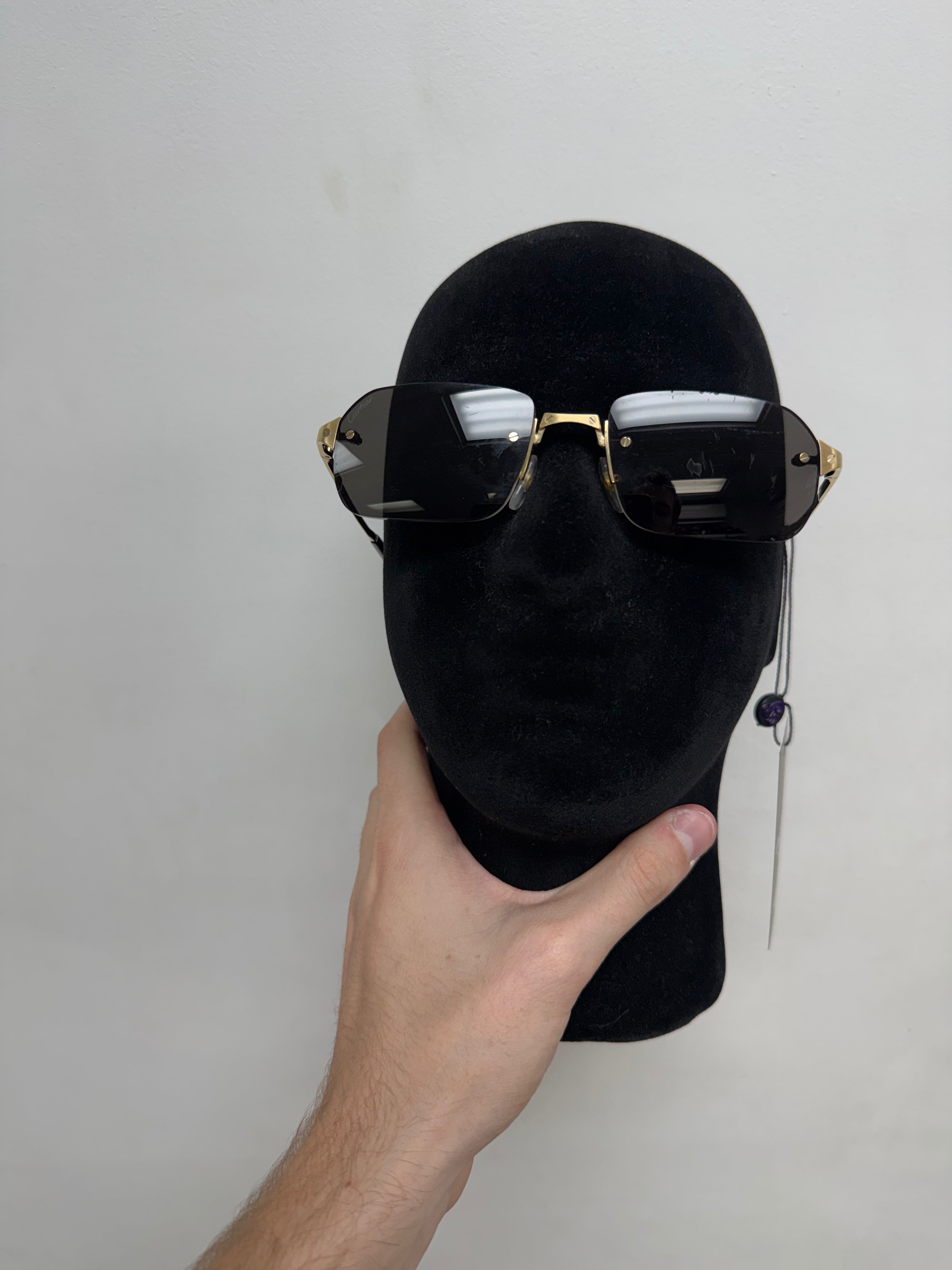 Cartier C Decor Rimless Sunglasses