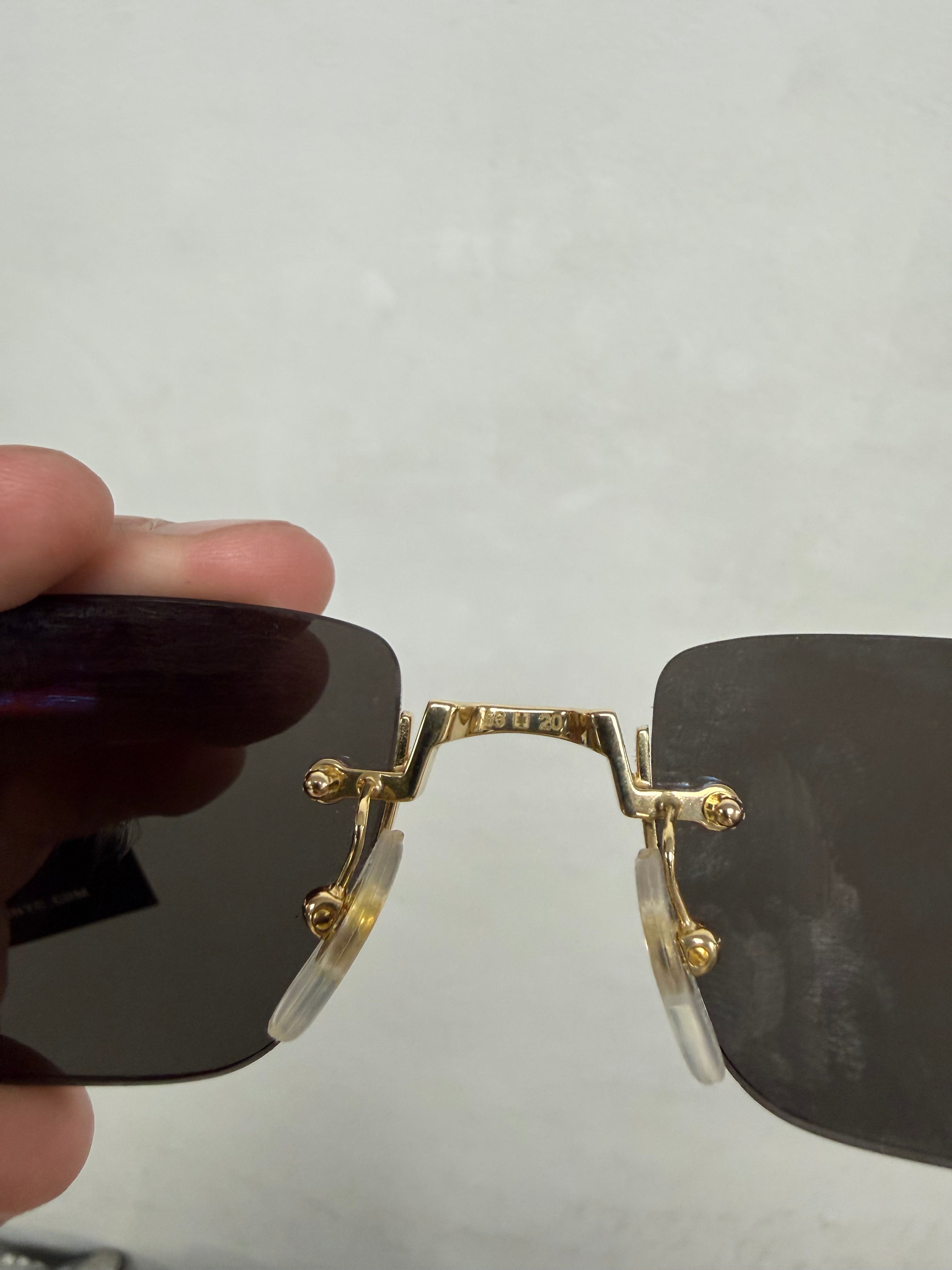 Cartier C Decor Rimless Sunglasses
