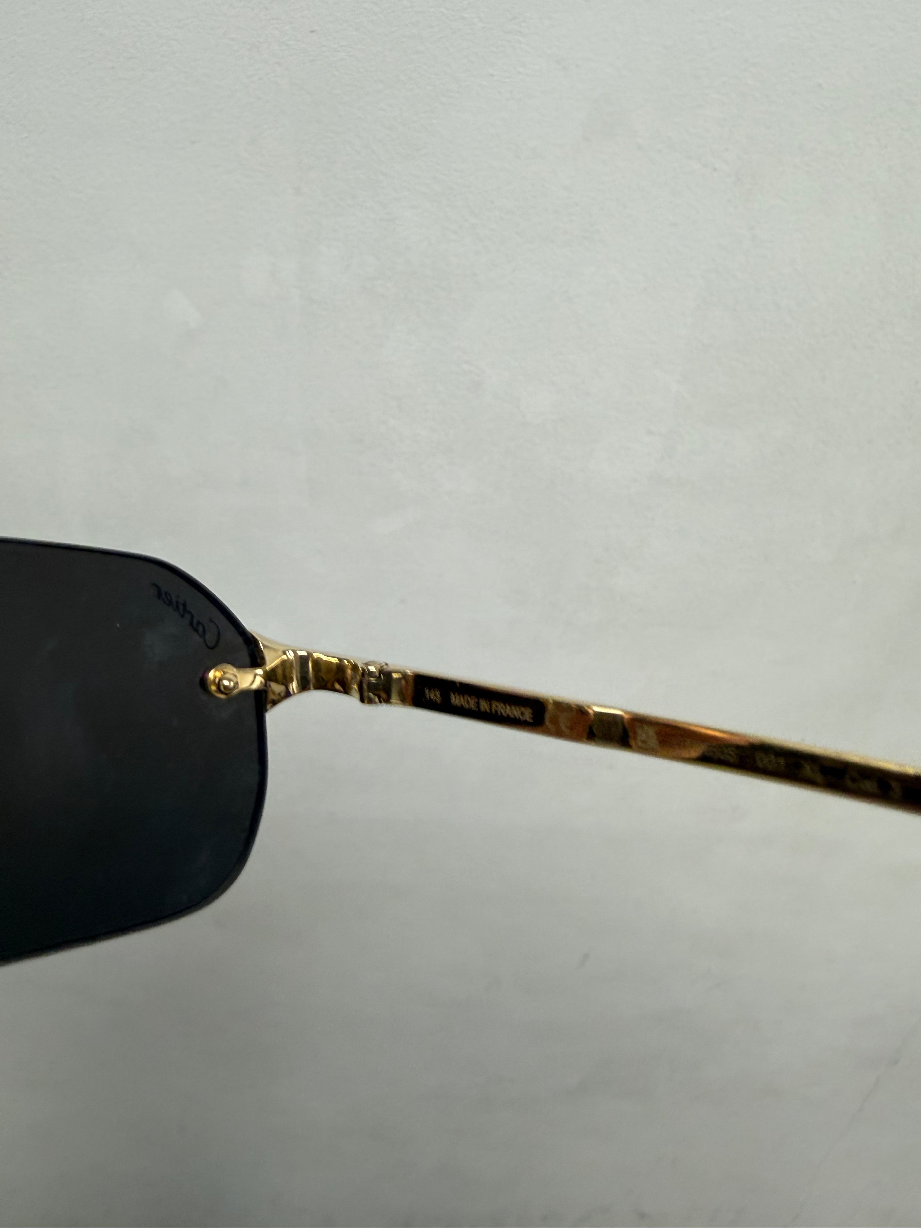Cartier C Decor Rimless Sunglasses