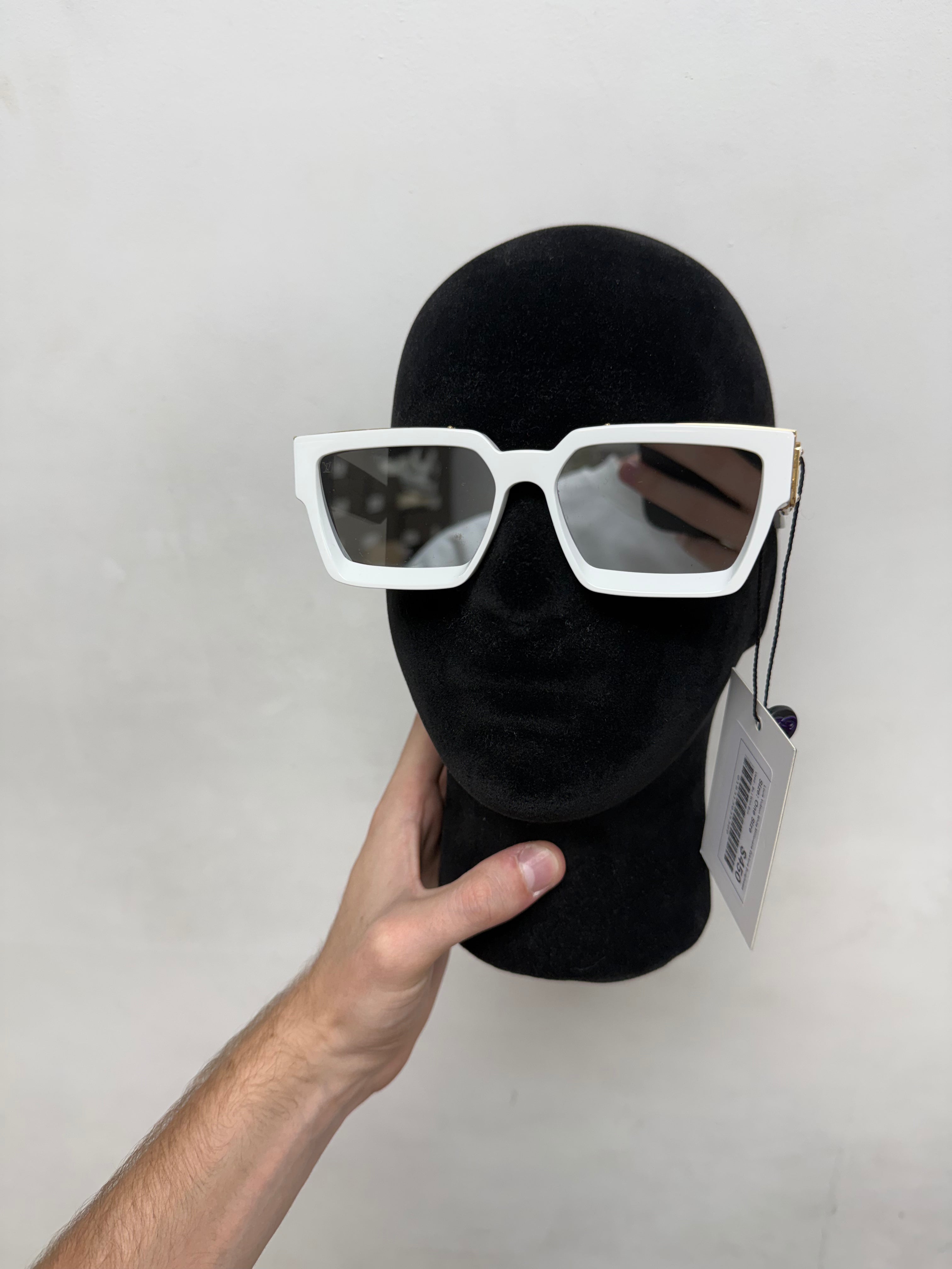 Louis Vuitton White Millionaire Cyclone Sunglasses