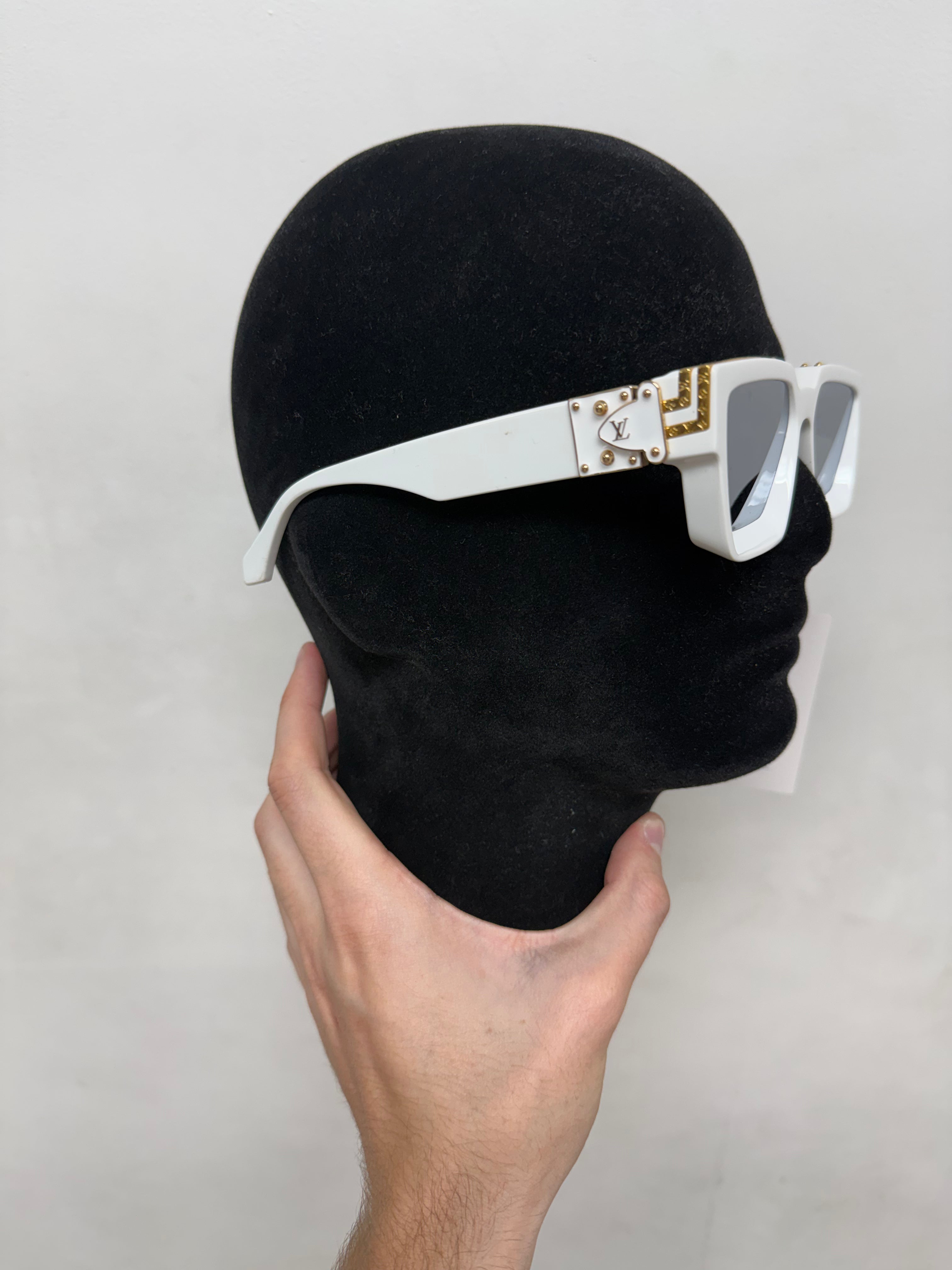 Louis Vuitton White Millionaire Cyclone Sunglasses