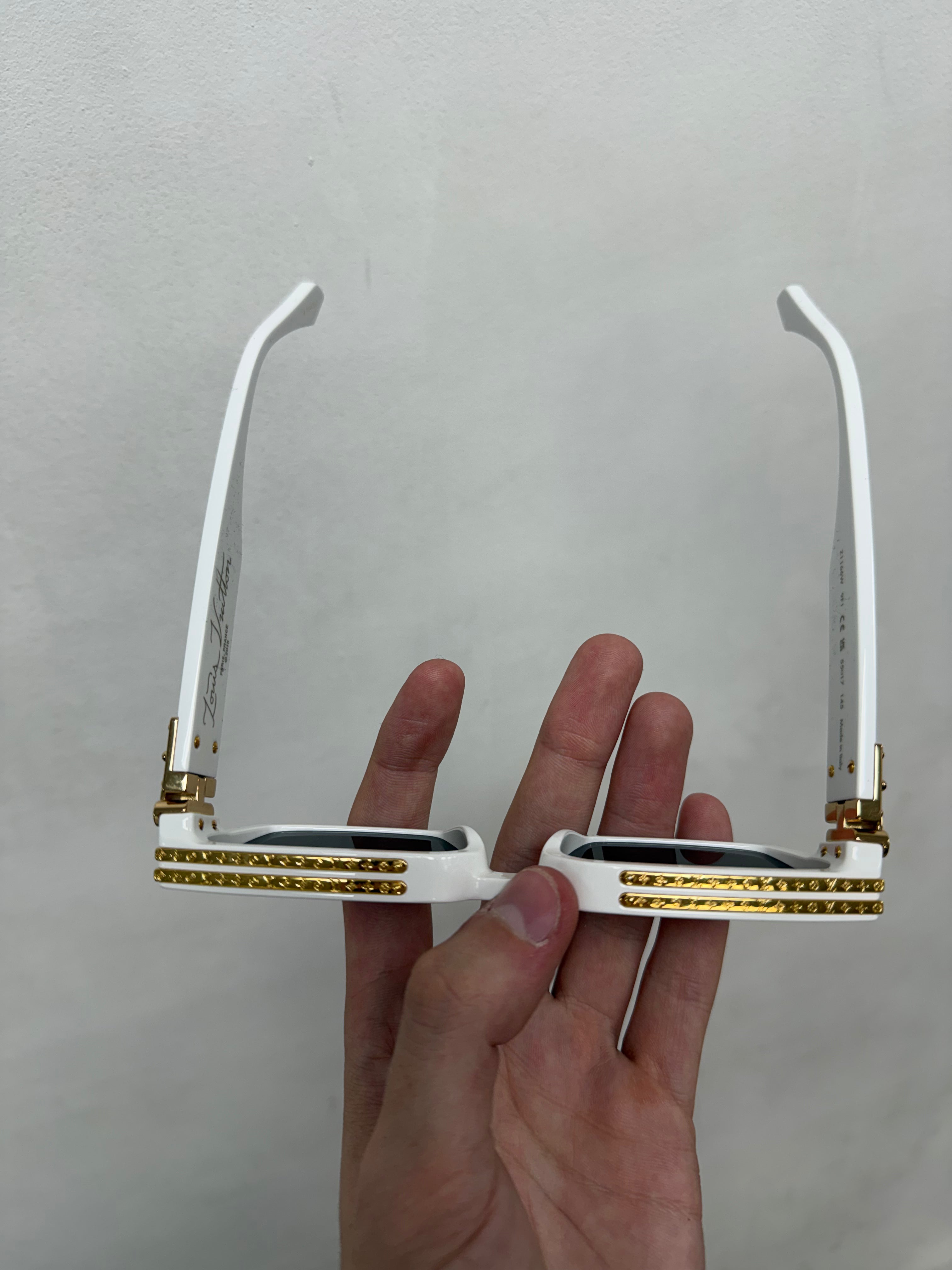 Louis Vuitton White Millionaire Cyclone Sunglasses