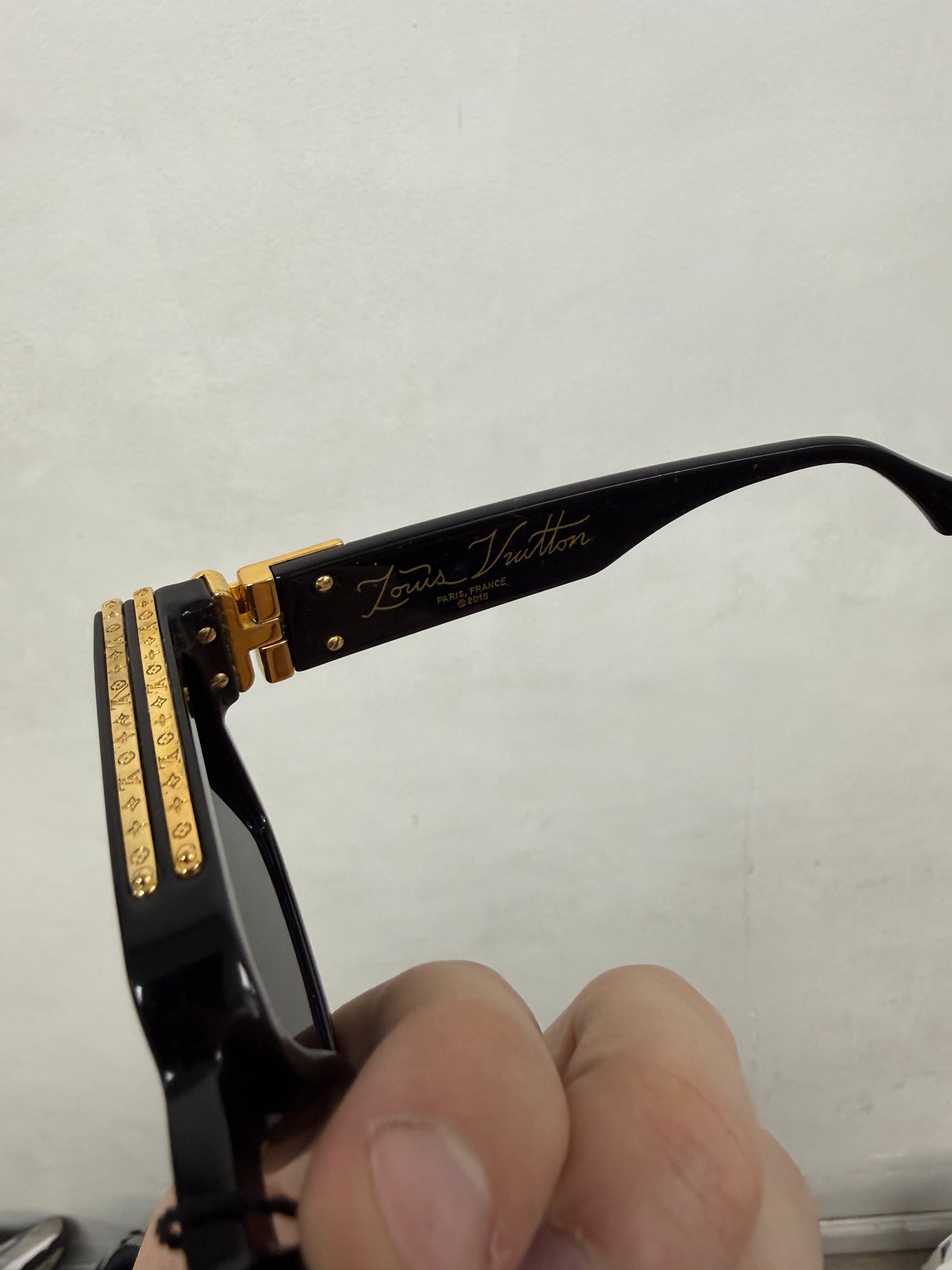 Louis Vuitton Black Millionaire Cyclone Sunglasses