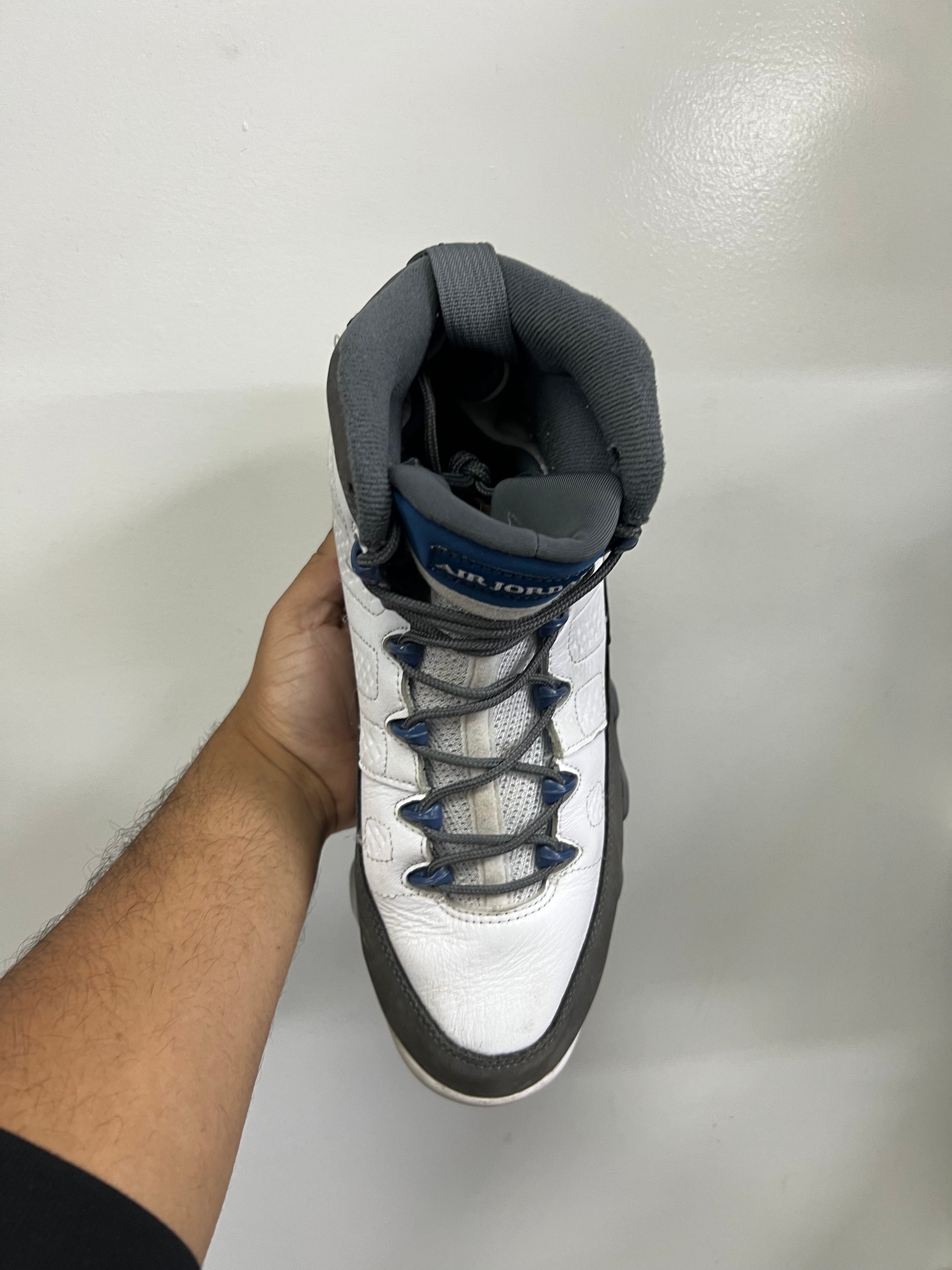 Jordan 9 Flint Grey French Blue Sneakers
