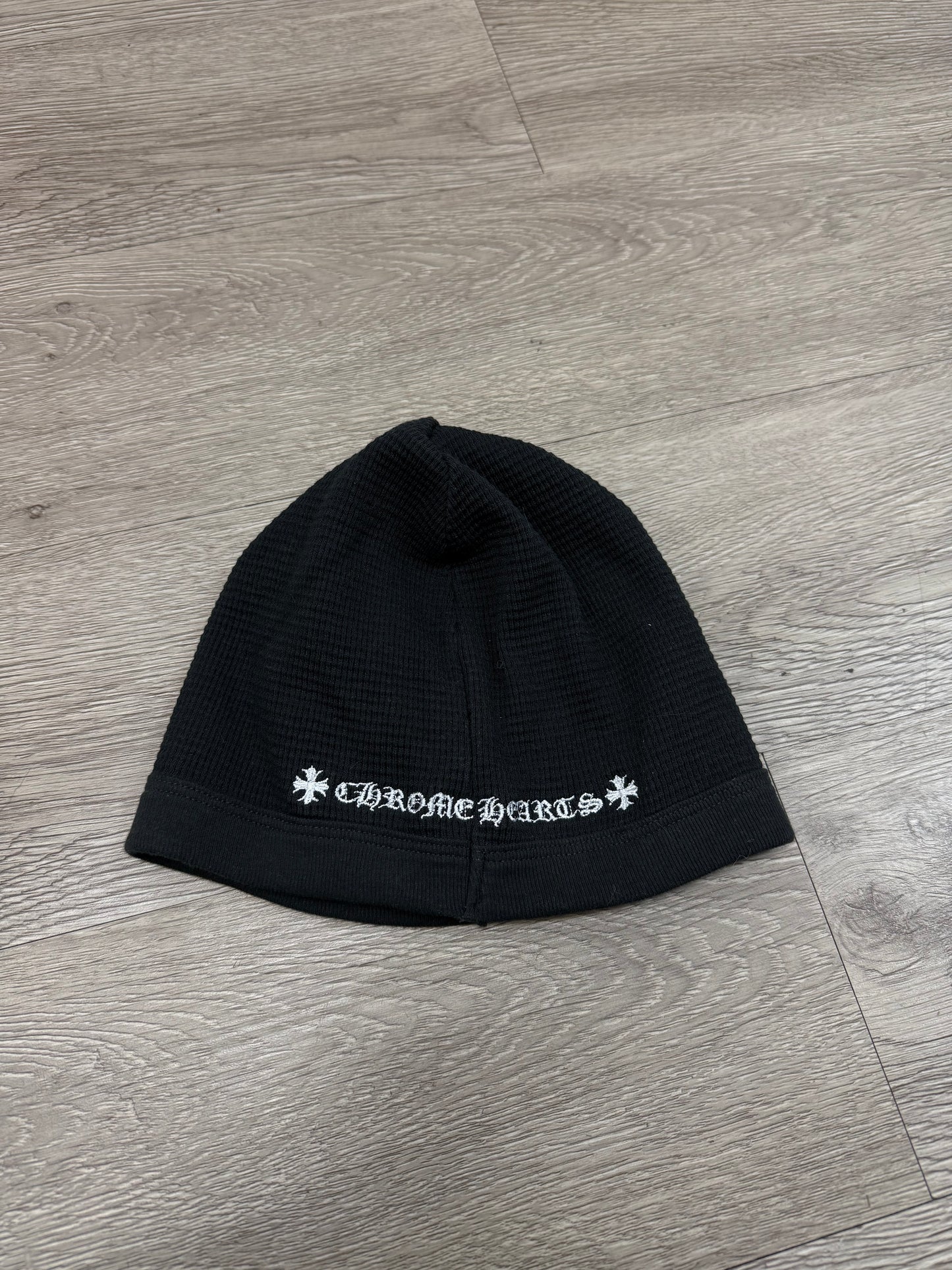 Chrome Hearts Black Plus Logo Skull Cap Beanie