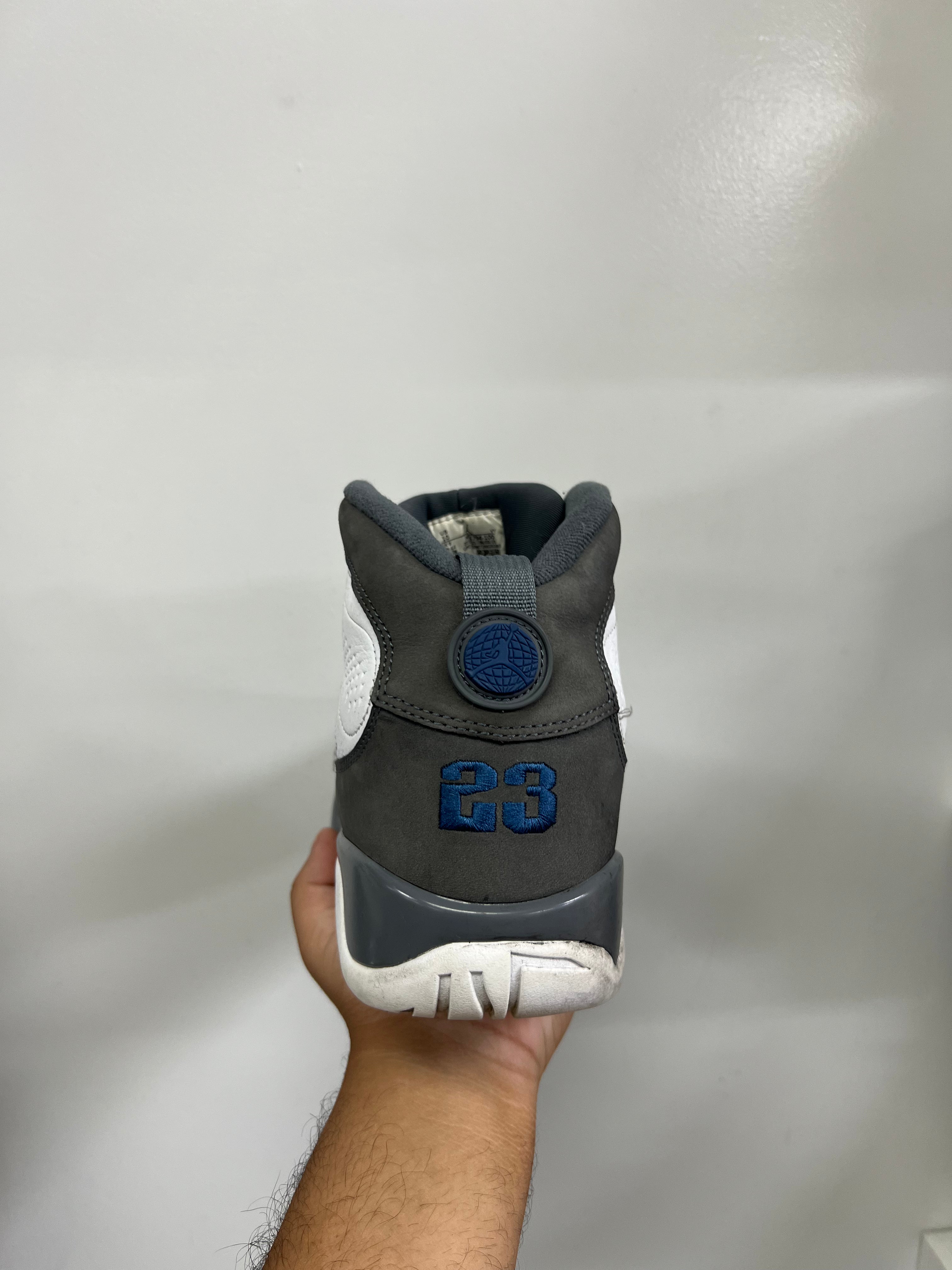Jordan 9 Flint Grey French Blue Sneakers