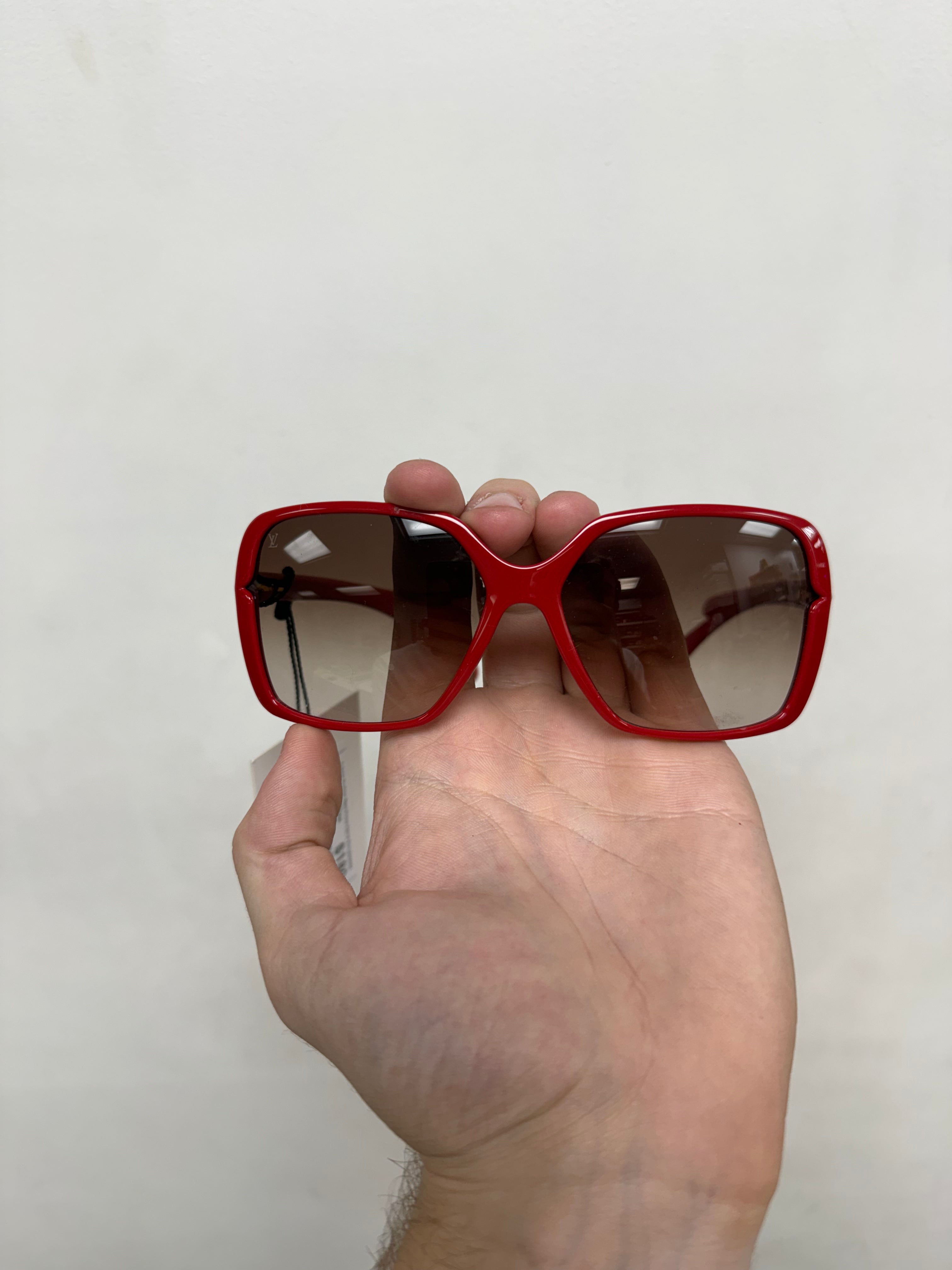 Louis Vuitton Red Flore Carre Sunglasses