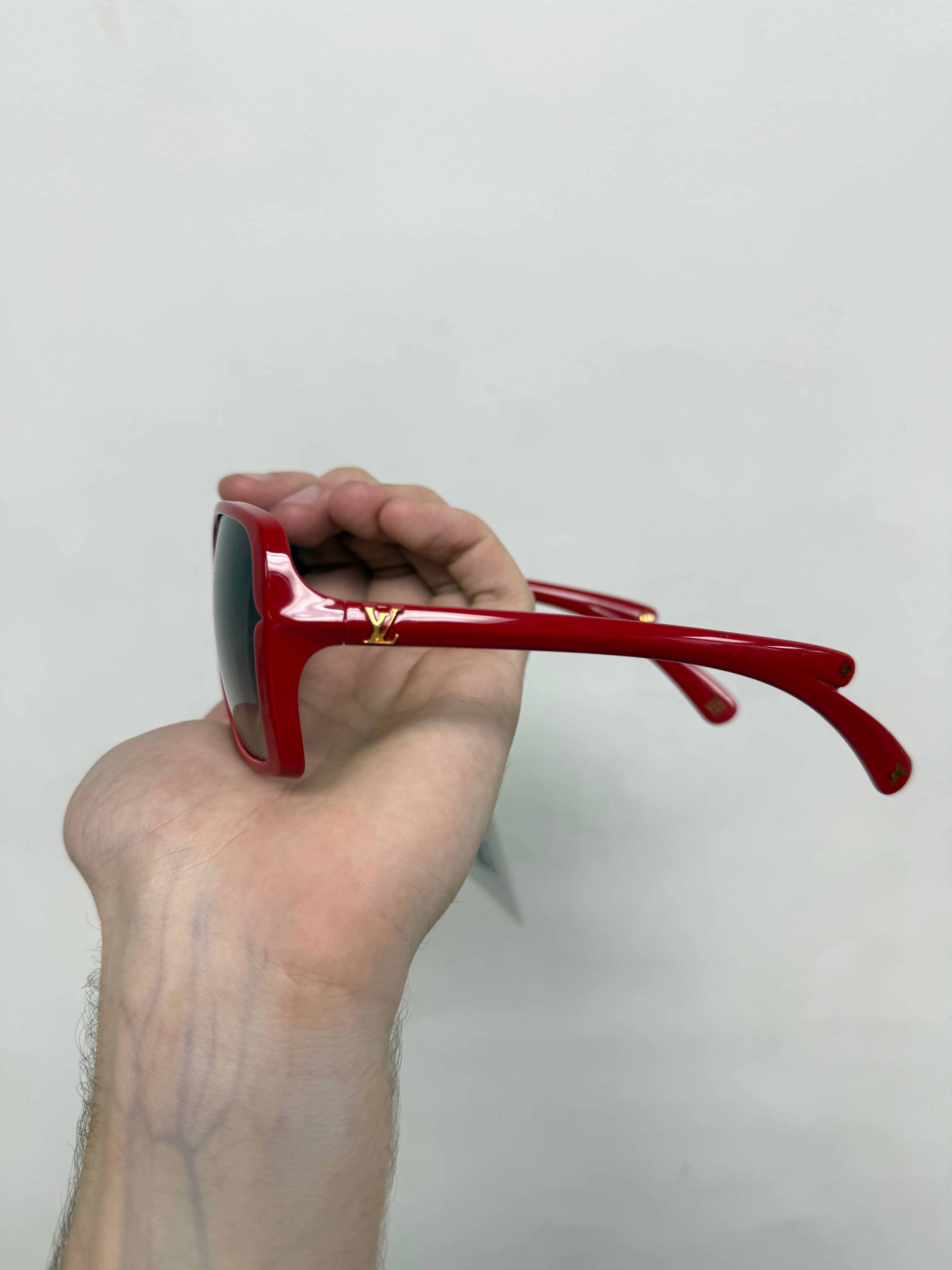 Louis Vuitton Red Flore Carre Sunglasses