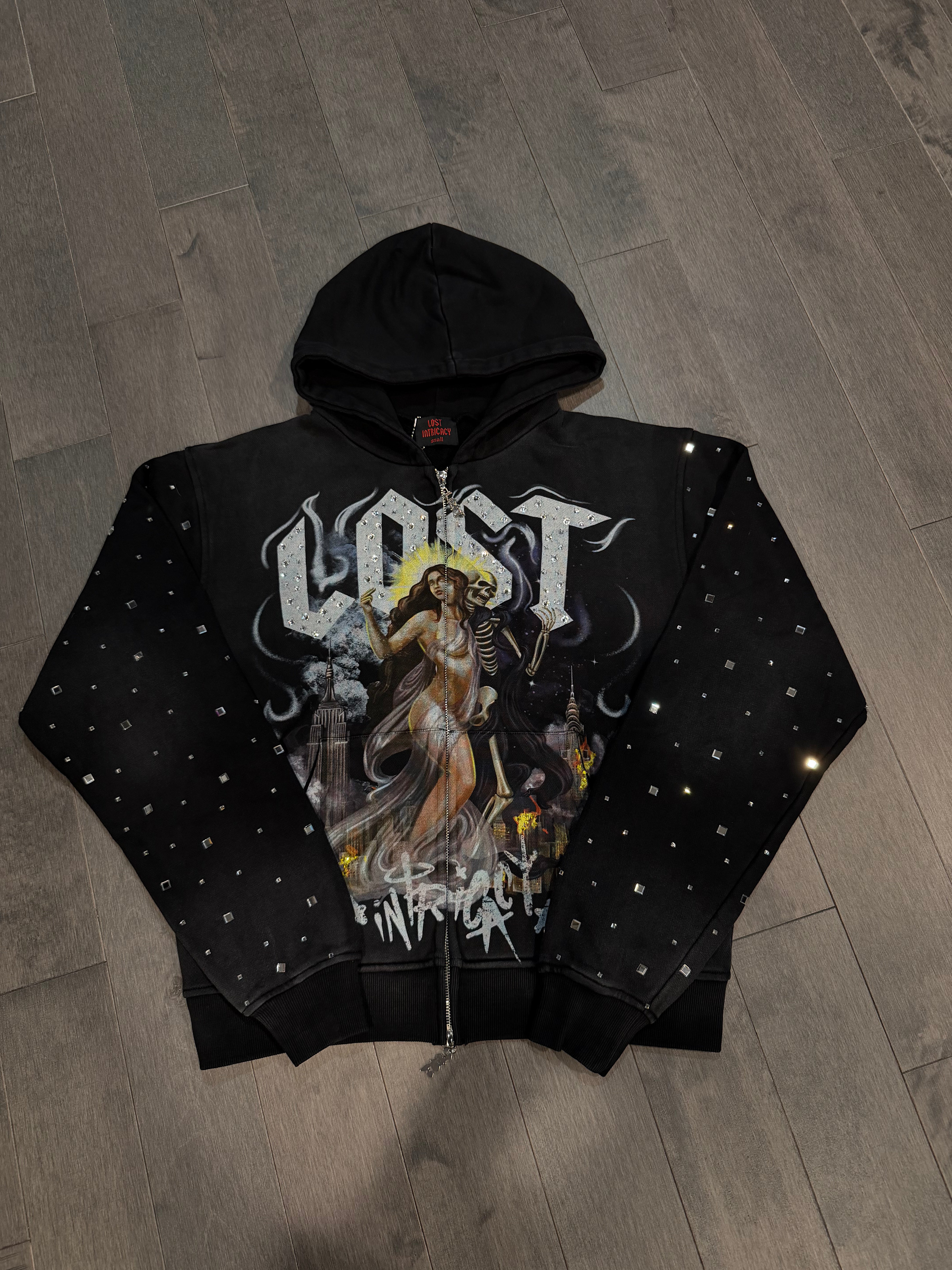 Lost Intricacy 'Afterlife' Black Zip Up Hoodie