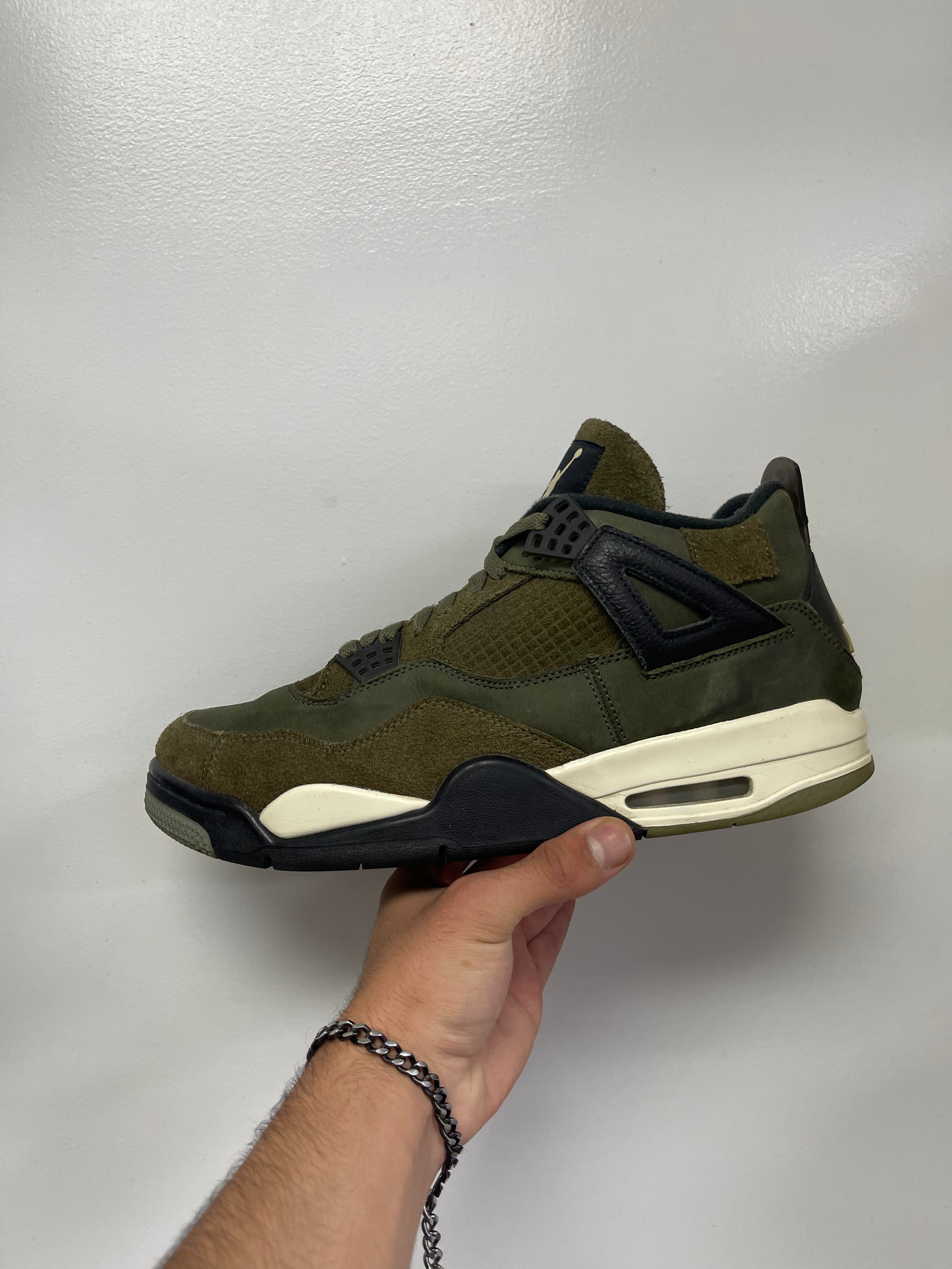 Jordan 4 Medium Olive Sneakers