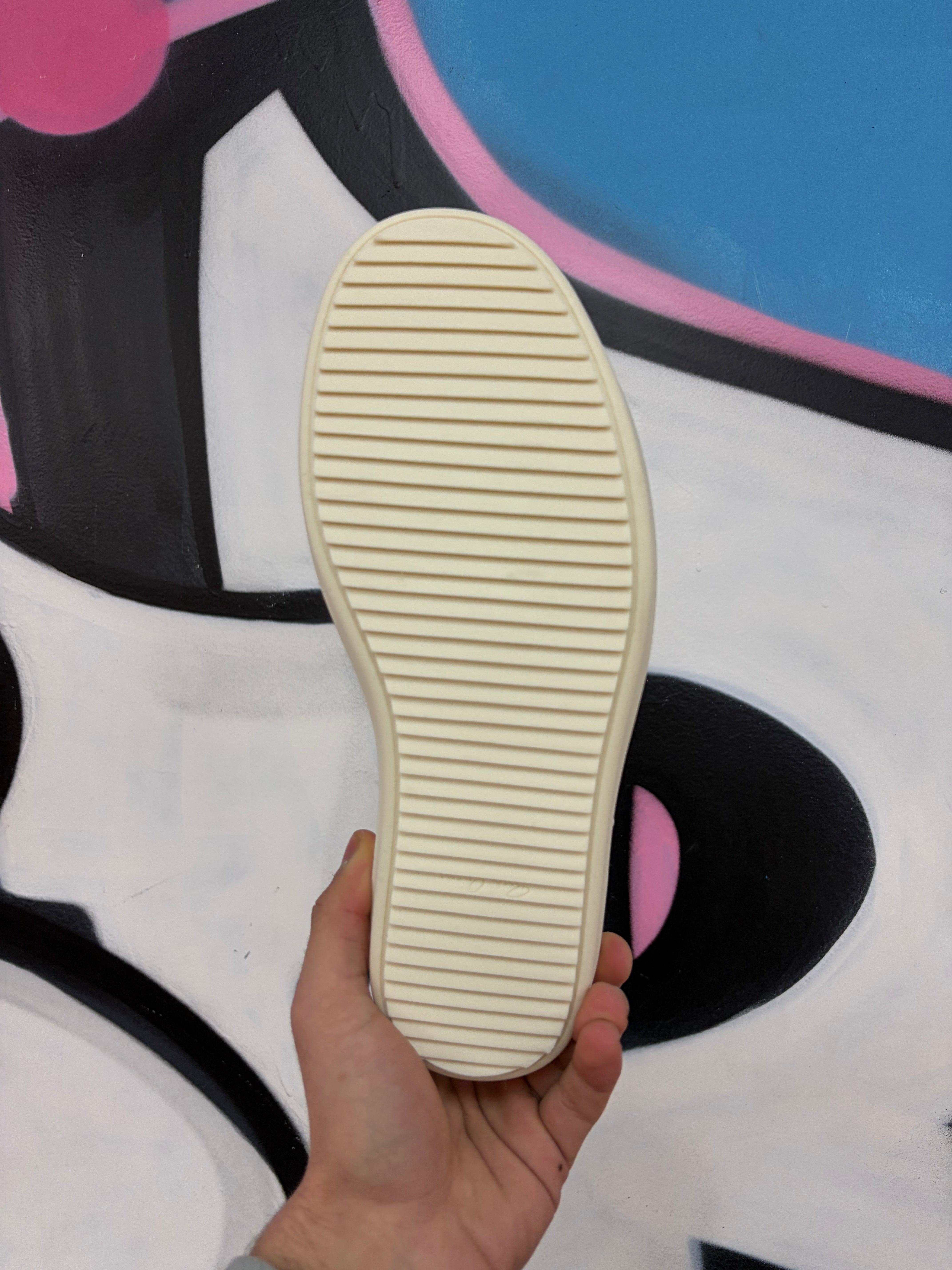 Rick Owens Vintage Low Parchment Sneakers