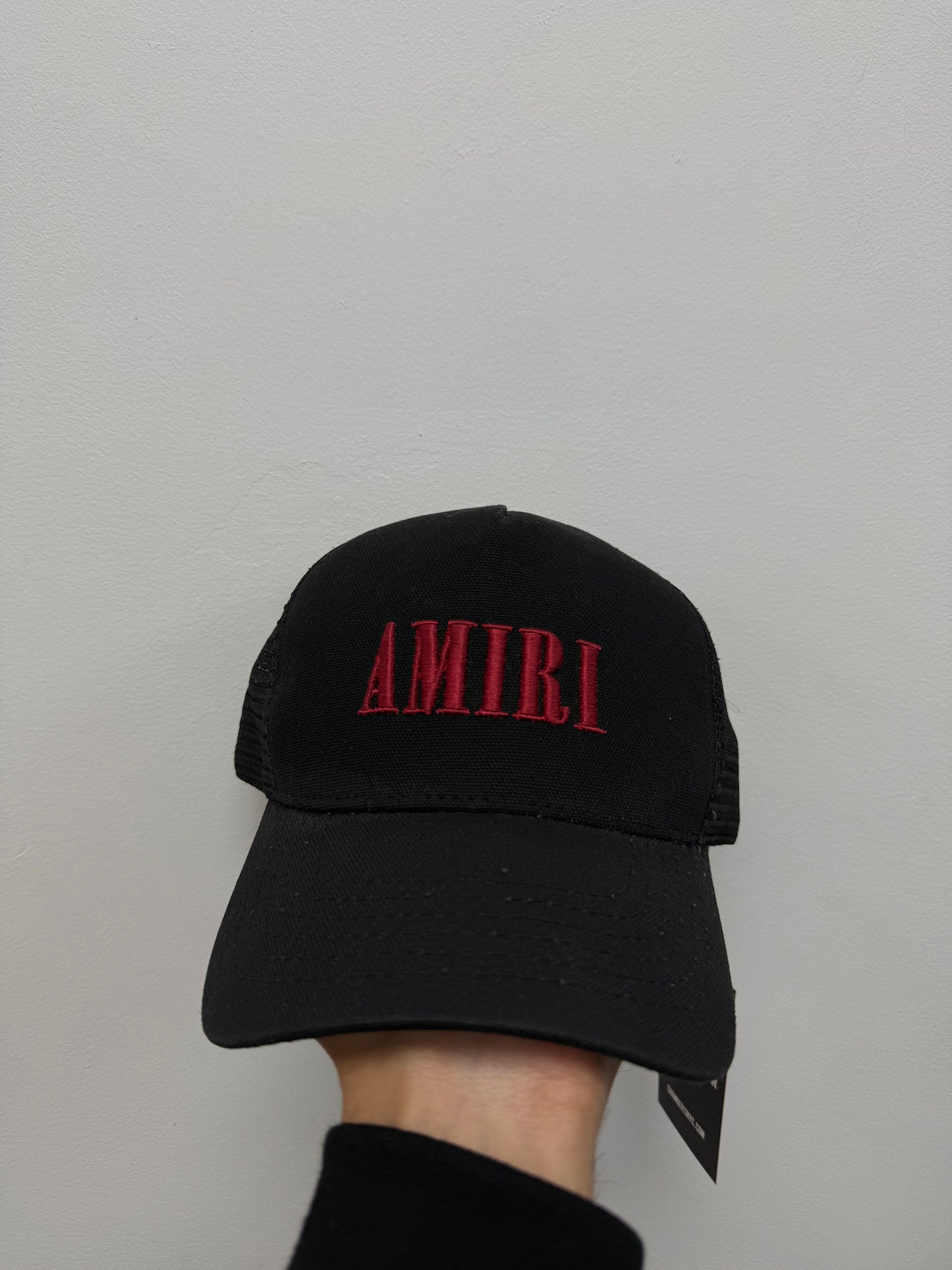 Amiri Black Red Core Logo Hat