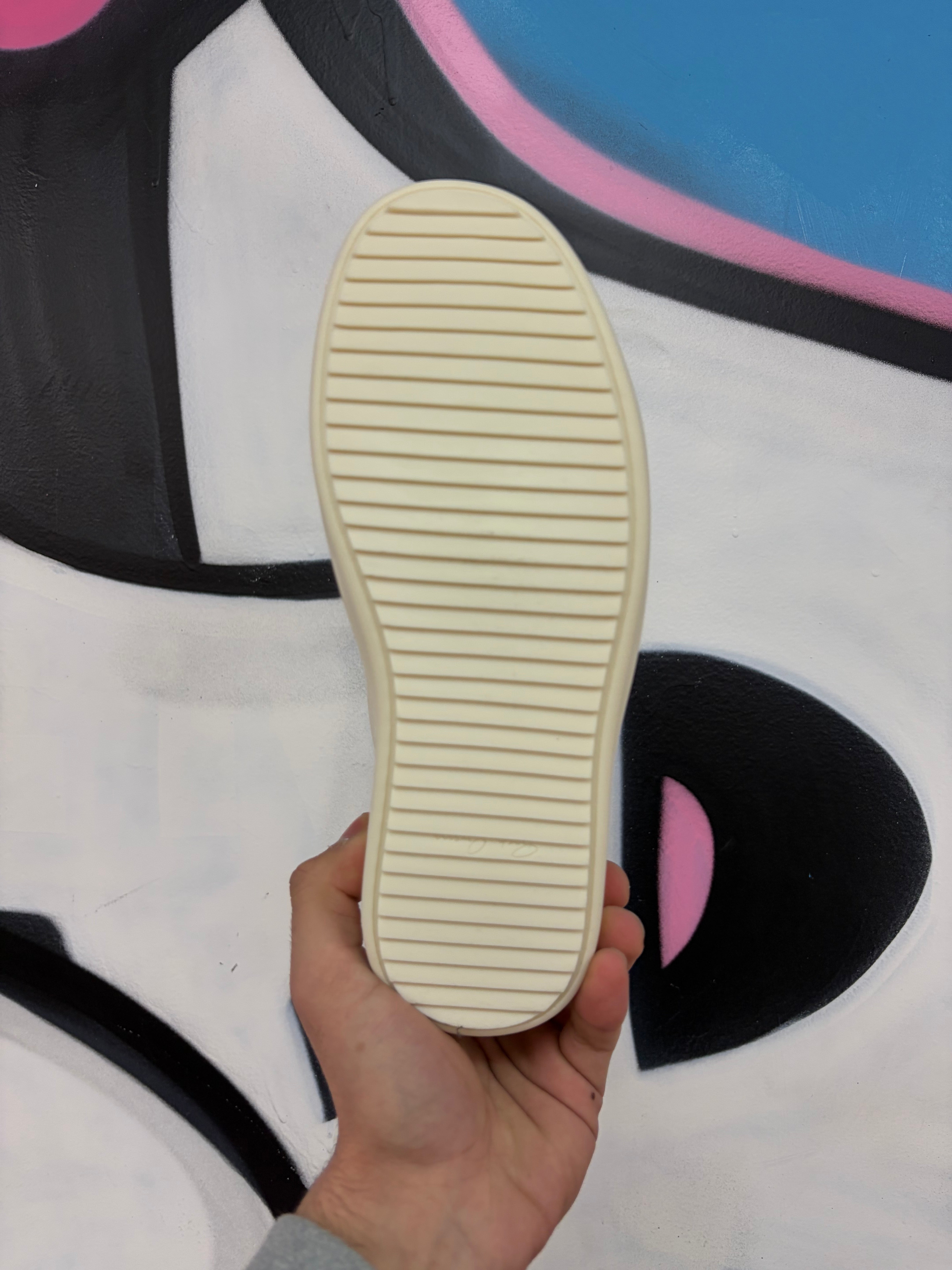 Rick Owens Ramone Low White Milk Sneakers